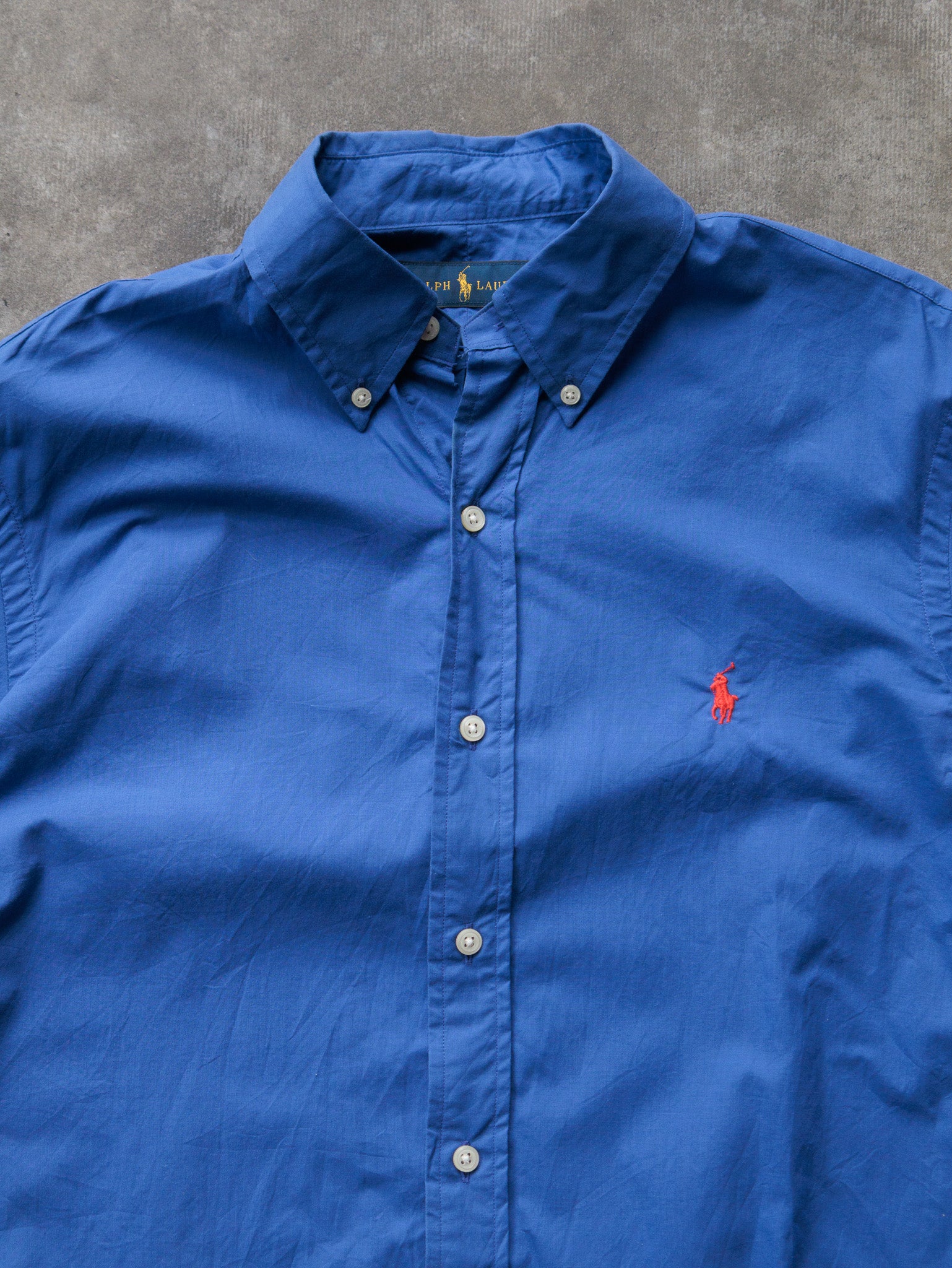 Vintage Blue Ralph Lauren Shirt (M)
