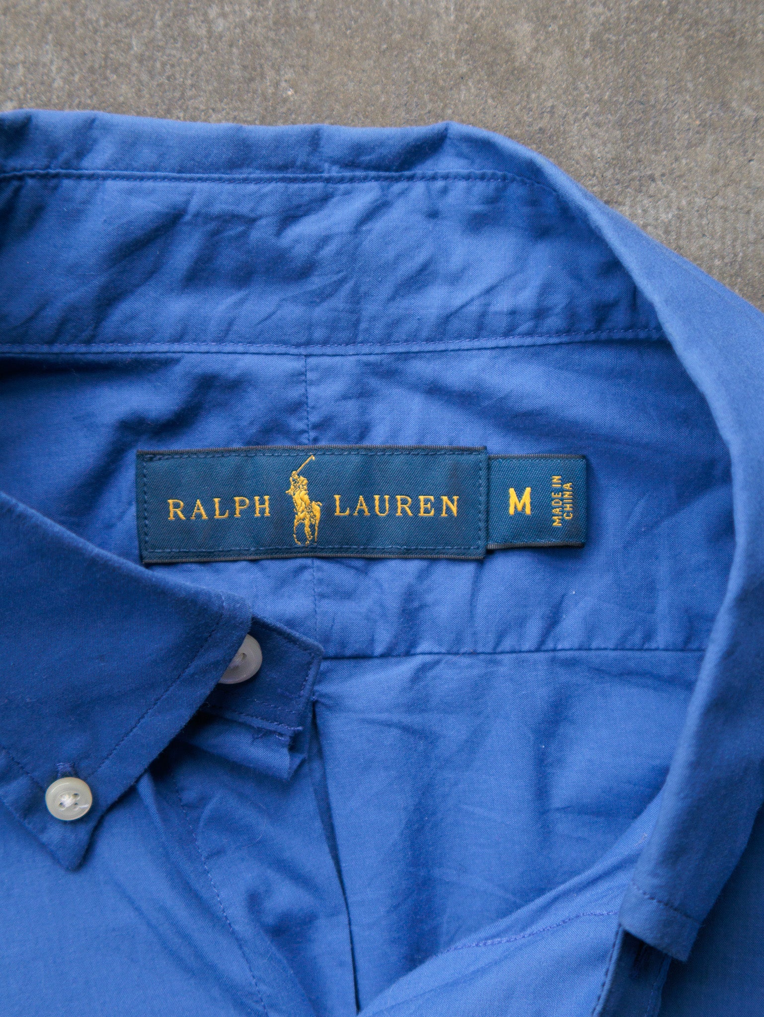 Vintage Blue Ralph Lauren Shirt (M)