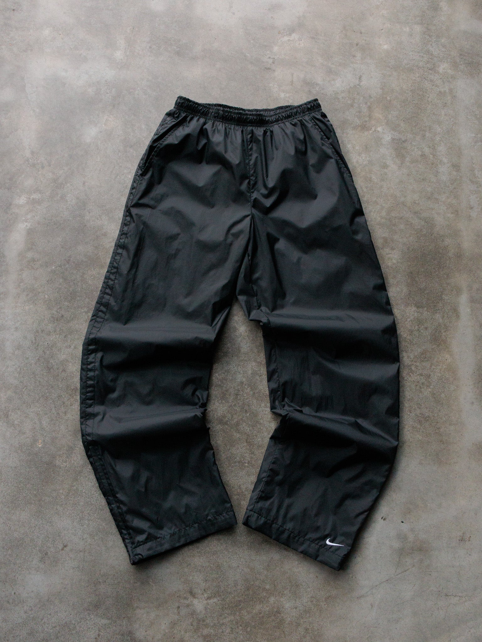 Vintage 00s Black Nike Track Pants (M)