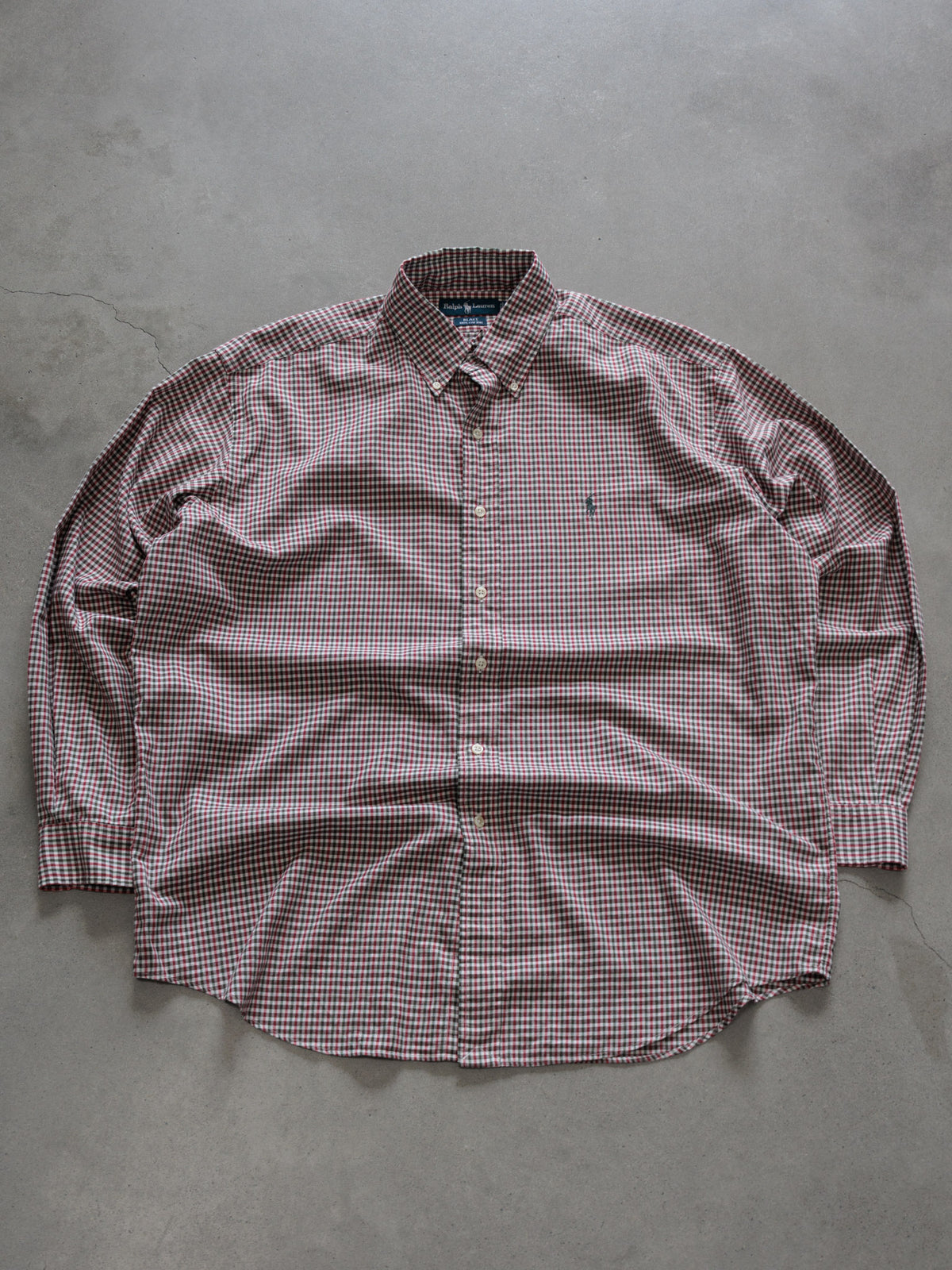 Vintage 00s Red Tattersall Ralph Lauren Shirt (L)