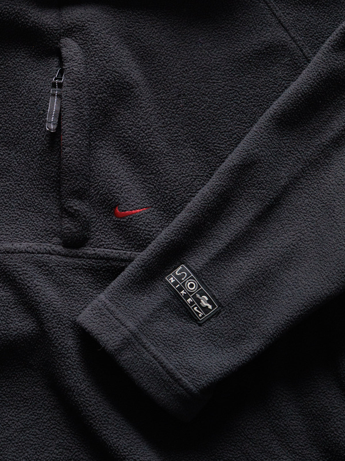 Vintage 90s Black Nike Fleece Hoodie (XL)