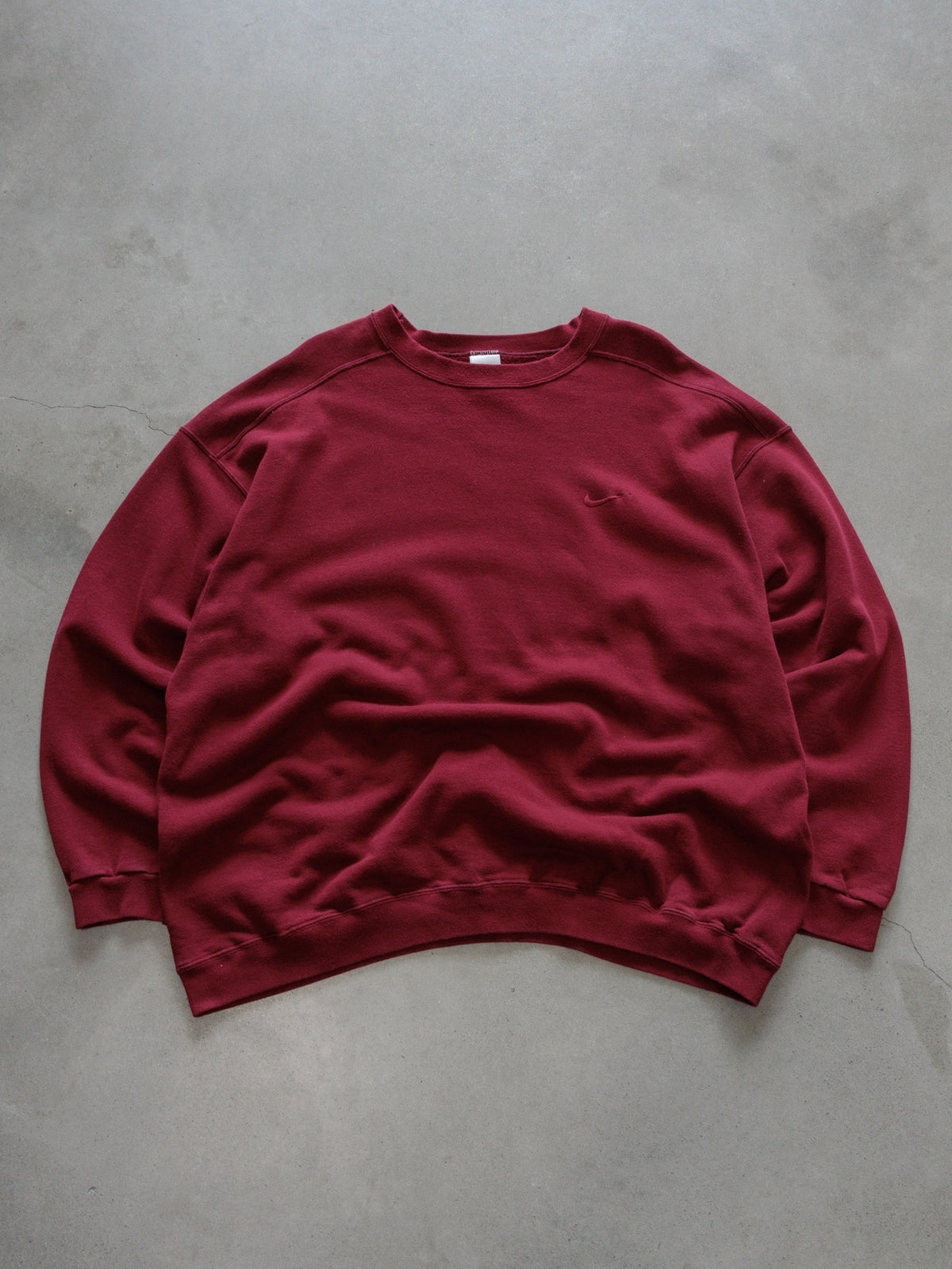 Vintage 90s Maroon Nike Sweatshirt (2XL)