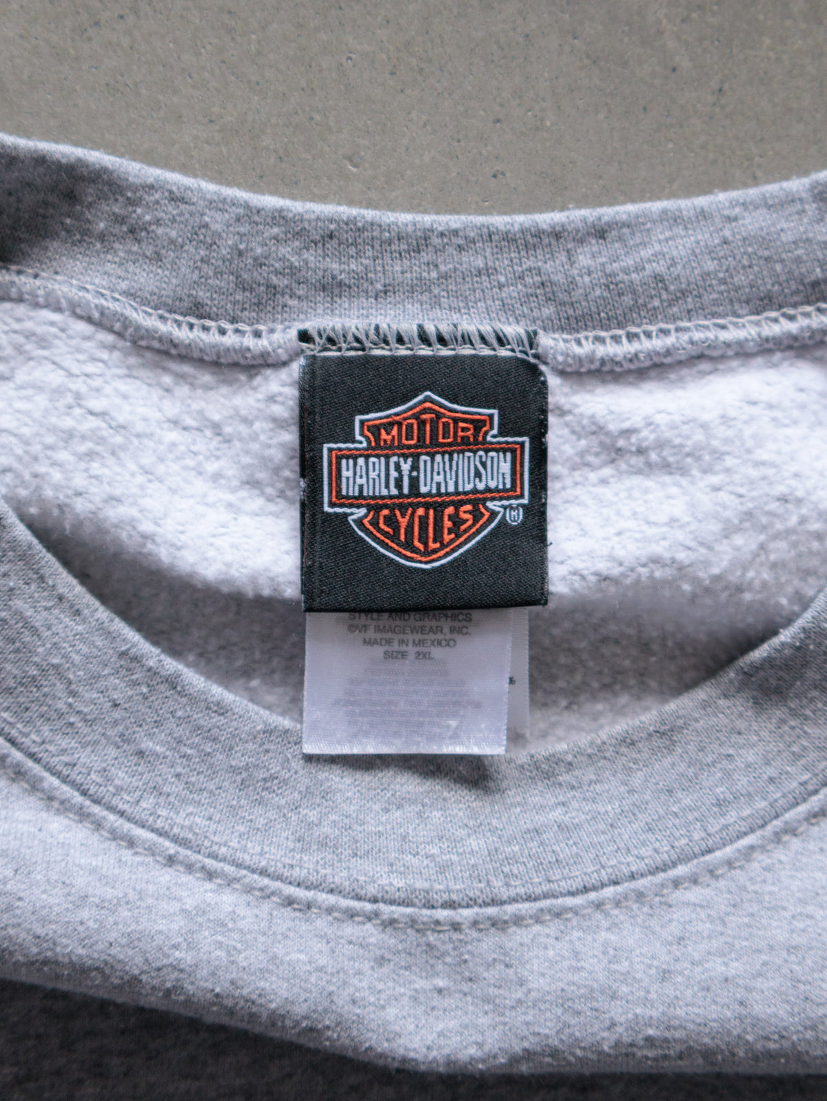 Vintage Grey Harley-Davidson Philadelphia Pennsylvania Sweatshirt (2XL)