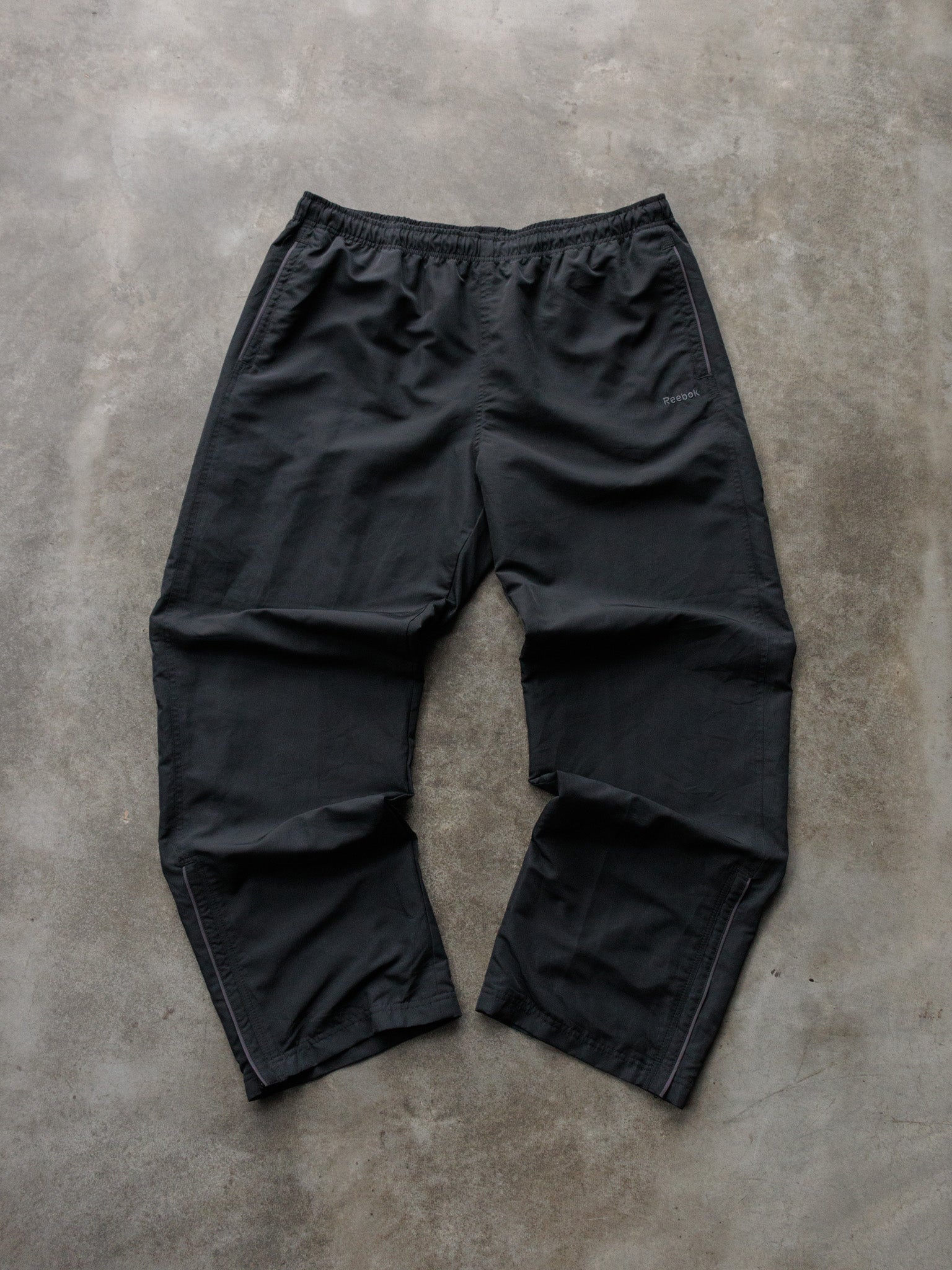 Vintage 00s Black Reebok Track Pants (XL)