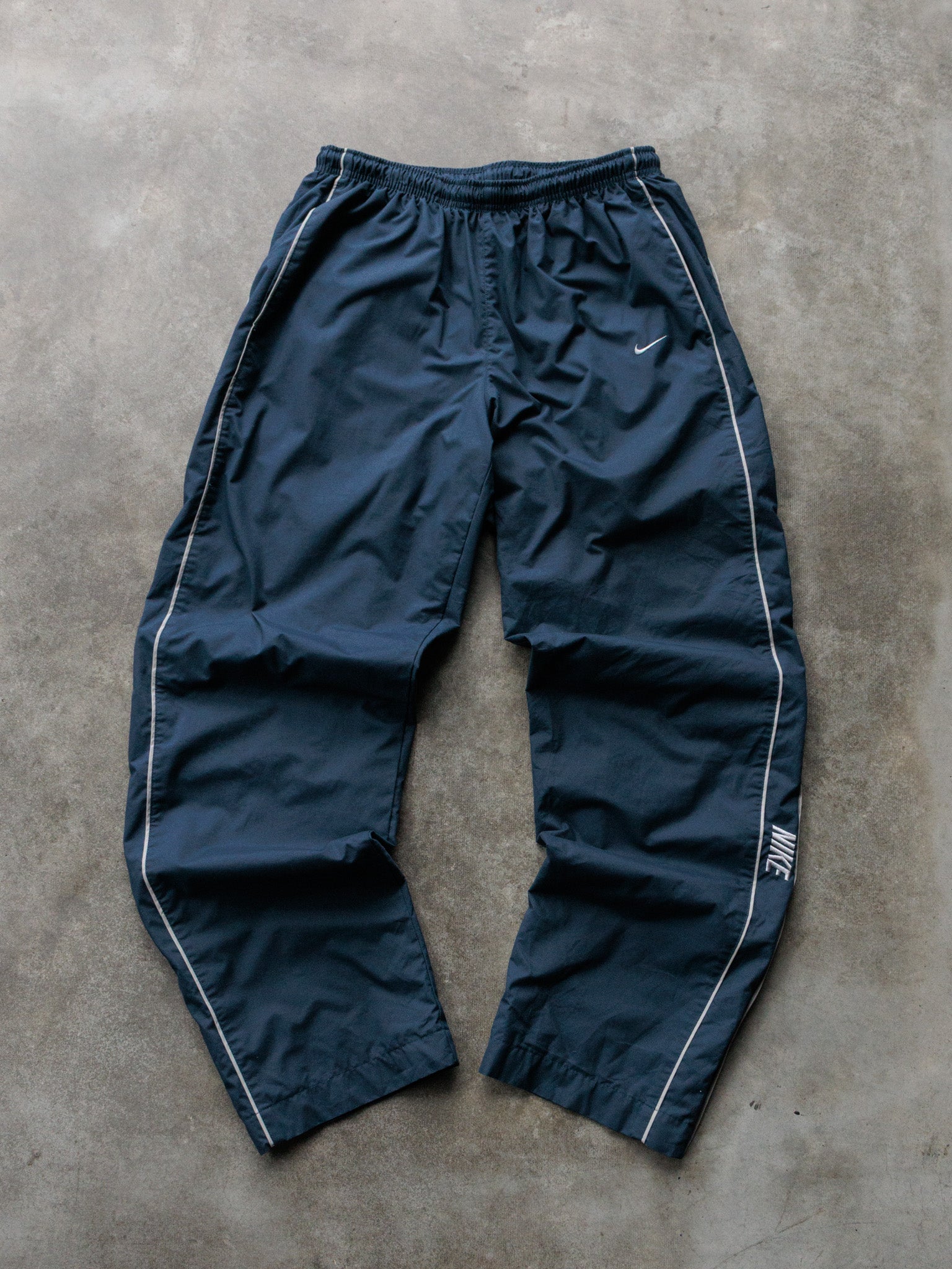 Vintage 00s Navy Nike Track Pants (M)