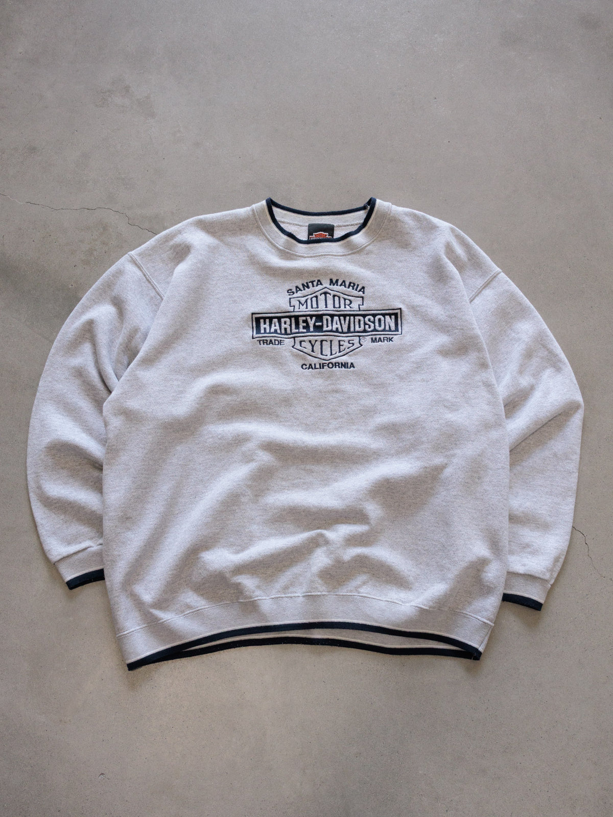 Vintage Grey Harley-Davidson Santa Maria California Sweatshirt (XL)