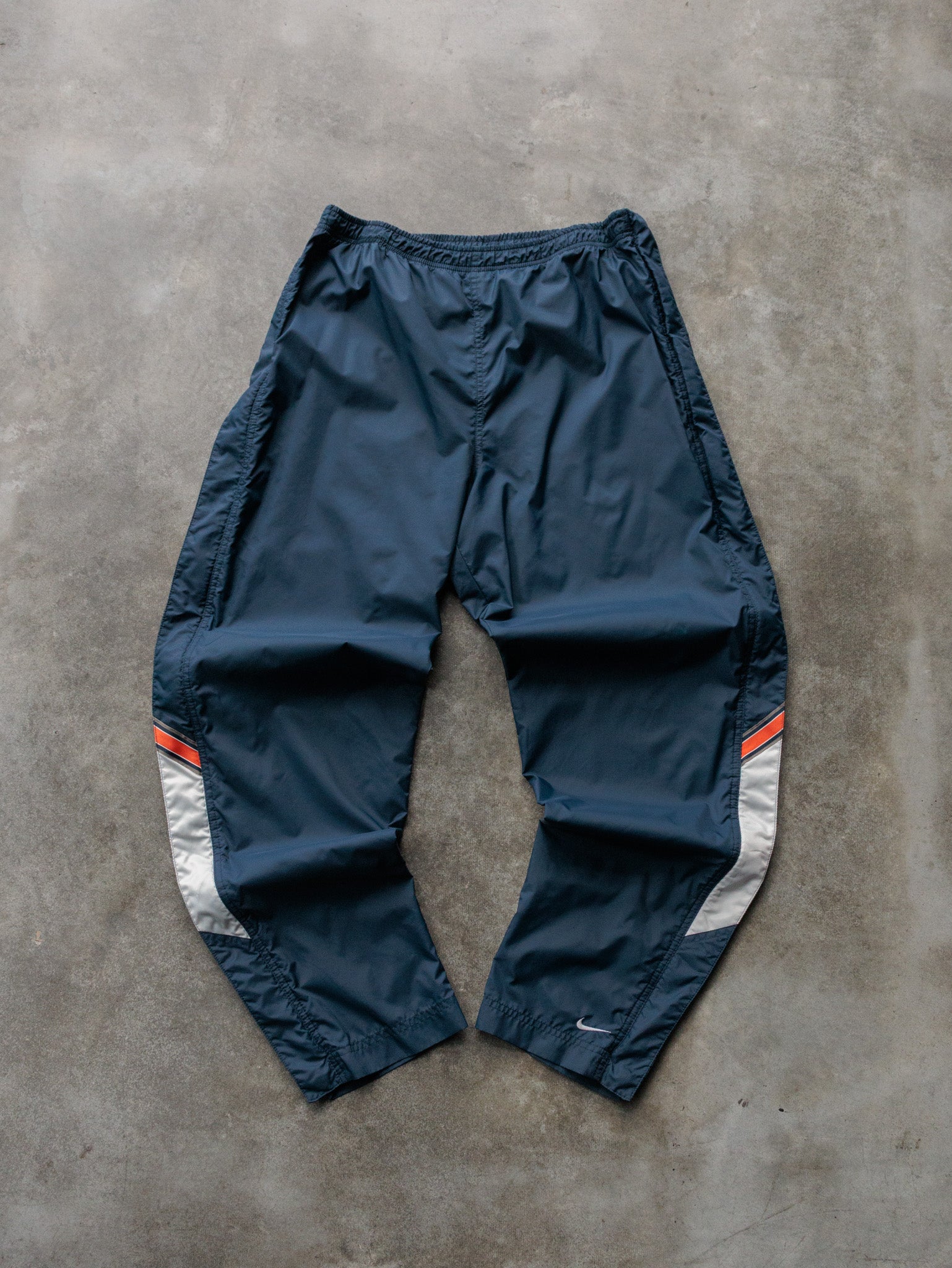 Vintage 00s Navy Nike Track Pants (Womens M)