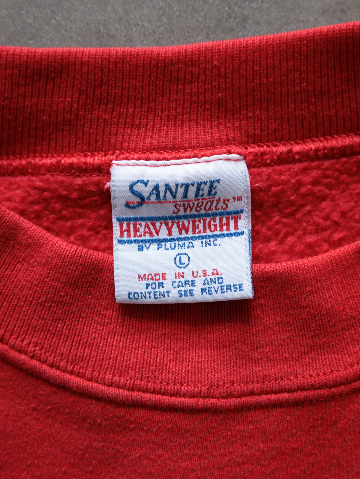 Vintage 90s Red Wisconsin Santee Sweats Sweatshirt (L)