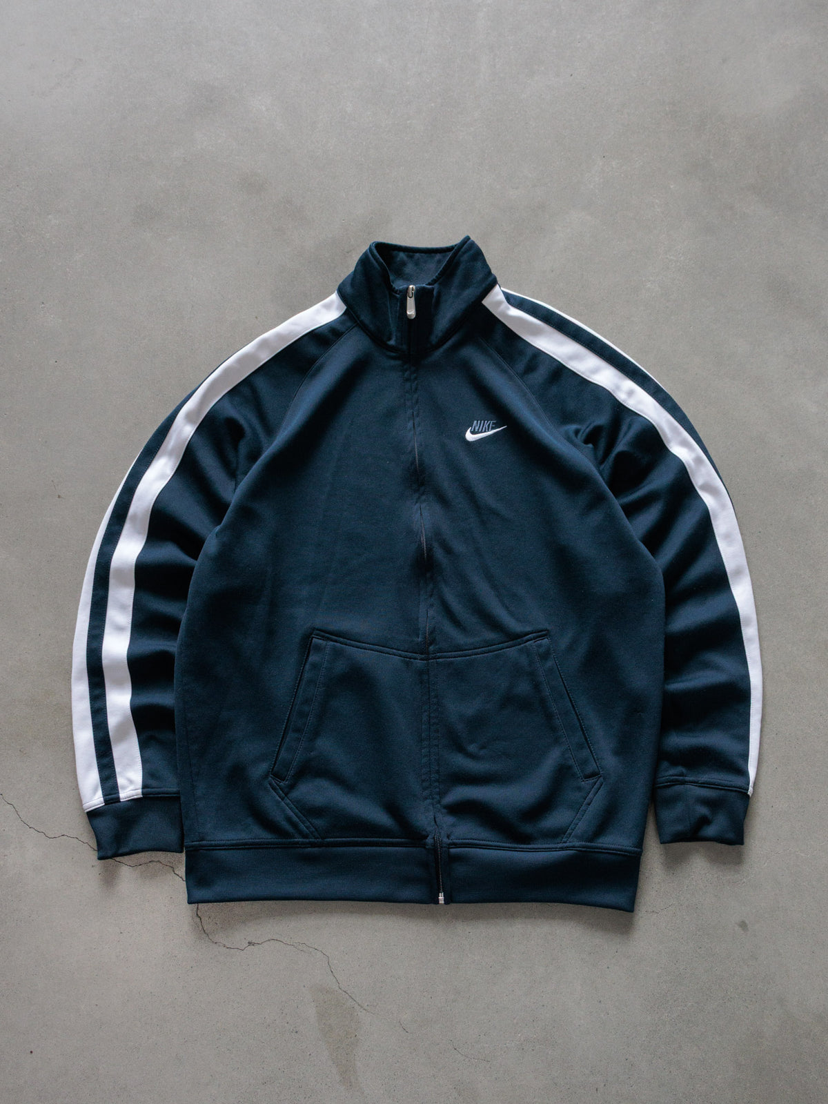 Vintage 00s Navy Nike Track Jacket (L)