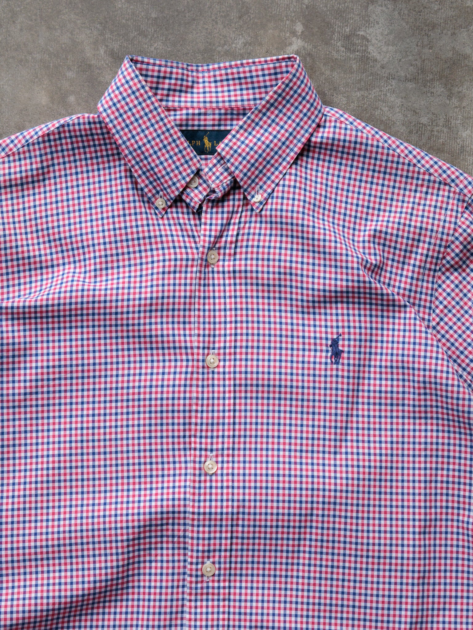 Vintage Red Gingham Ralph Lauren Shirt (M)