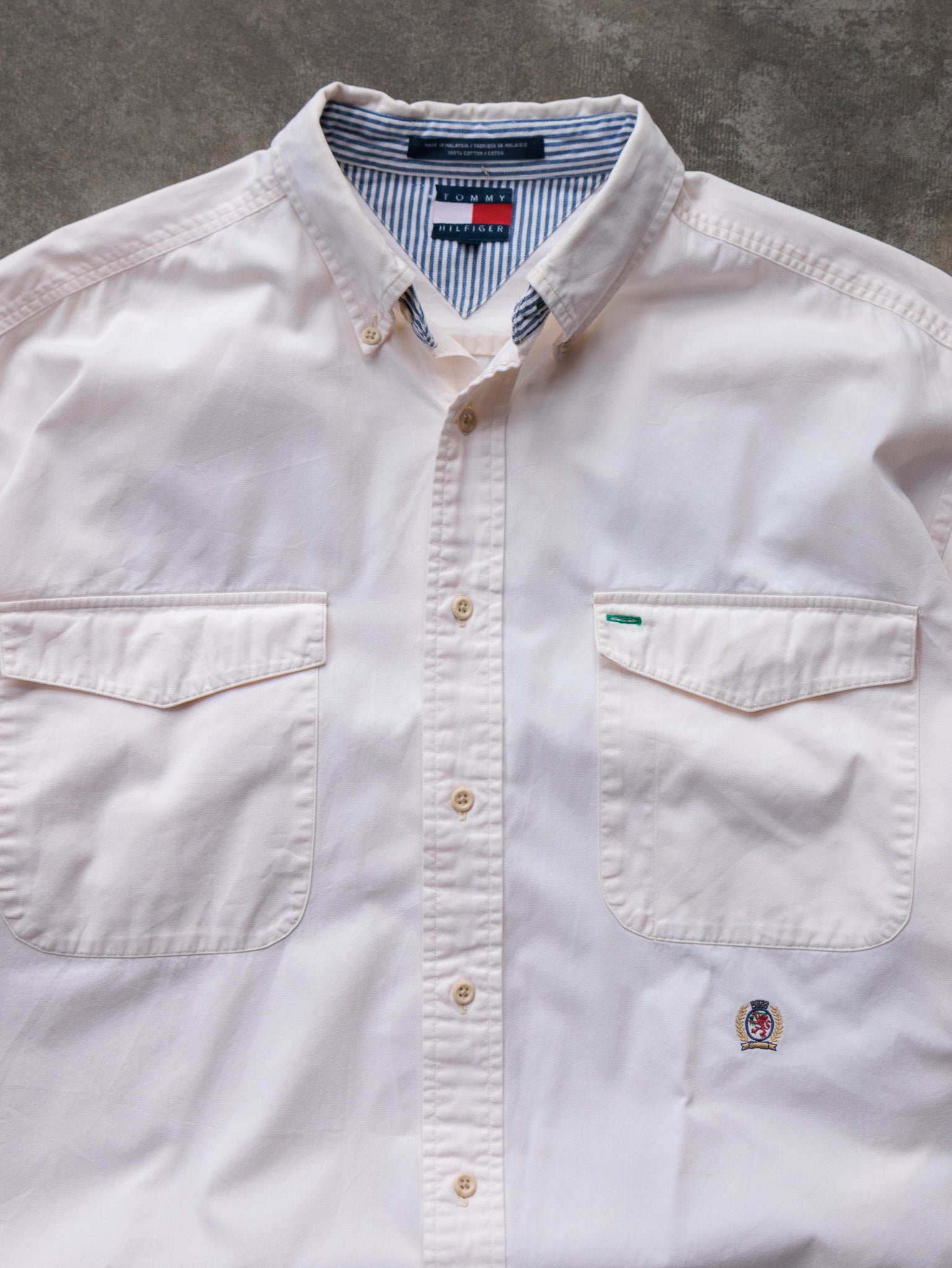 Vintage 00s White Tommy Hilfiger Shirt (L)