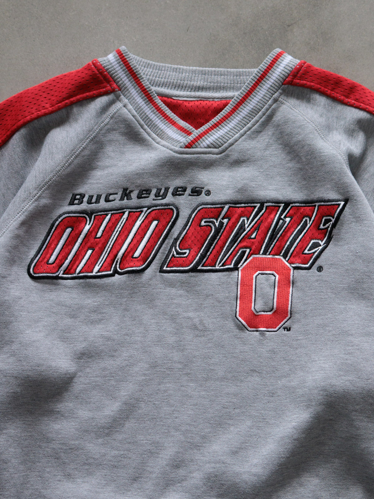 Vintage 90s Grey Lee Sport Ohio State Buckeyes Sweatshirt (-)
