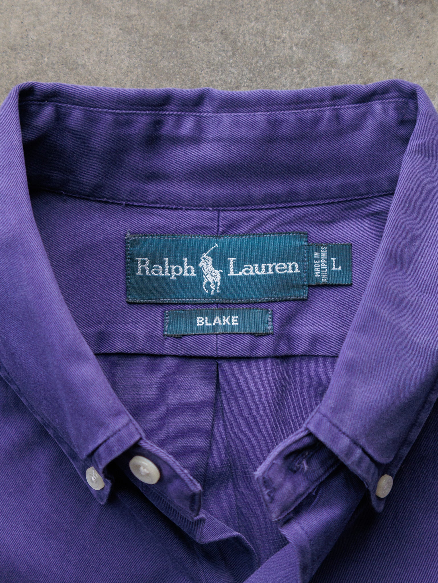 Vintage Purple Ralph Lauren Blake Shirt (L)