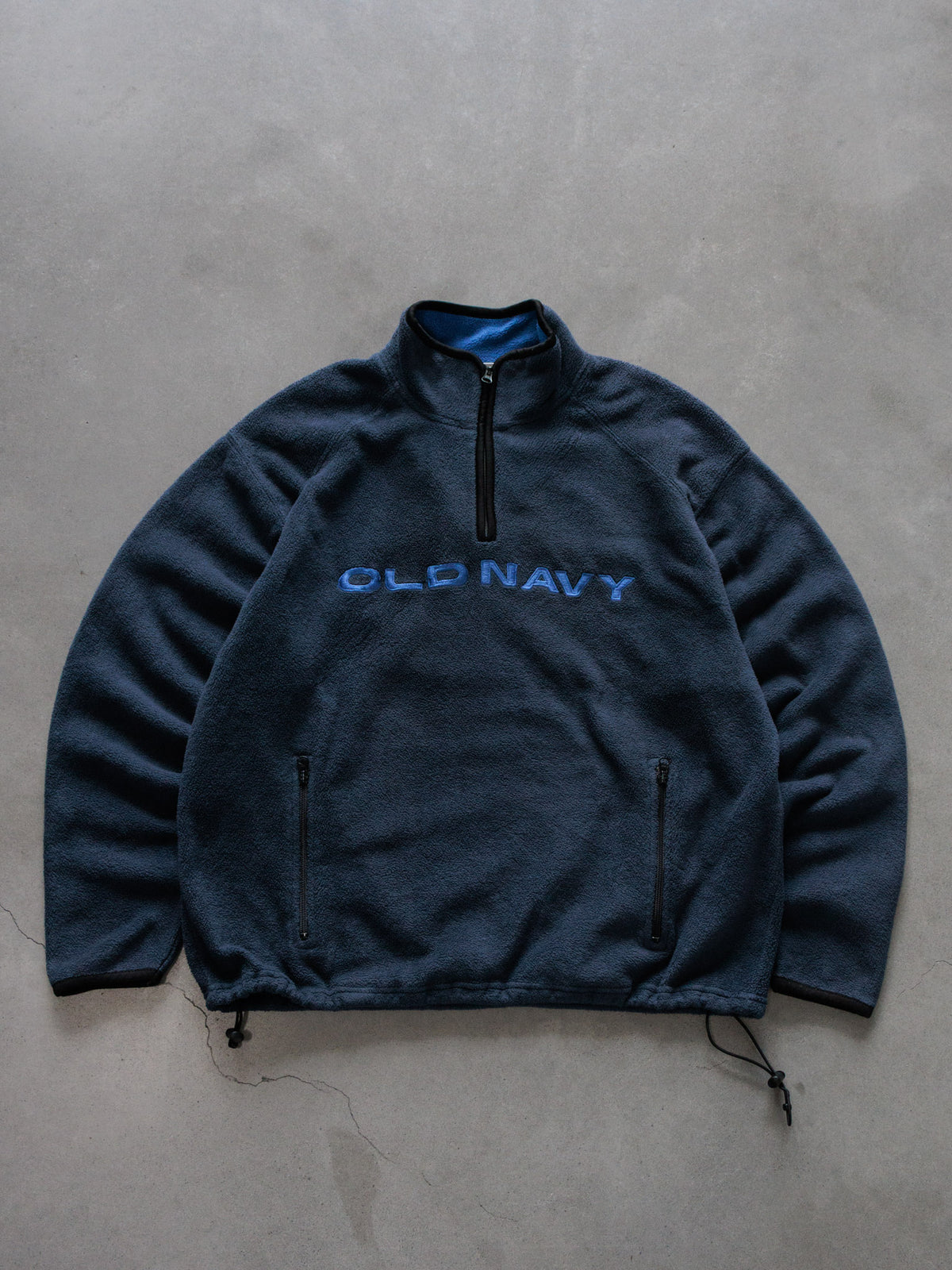 Vintage Navy Old Navy Fleece Quarter Zip (XL)