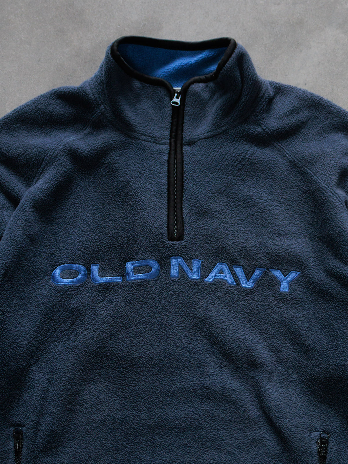 Vintage Navy Old Navy Fleece Quarter Zip (XL)