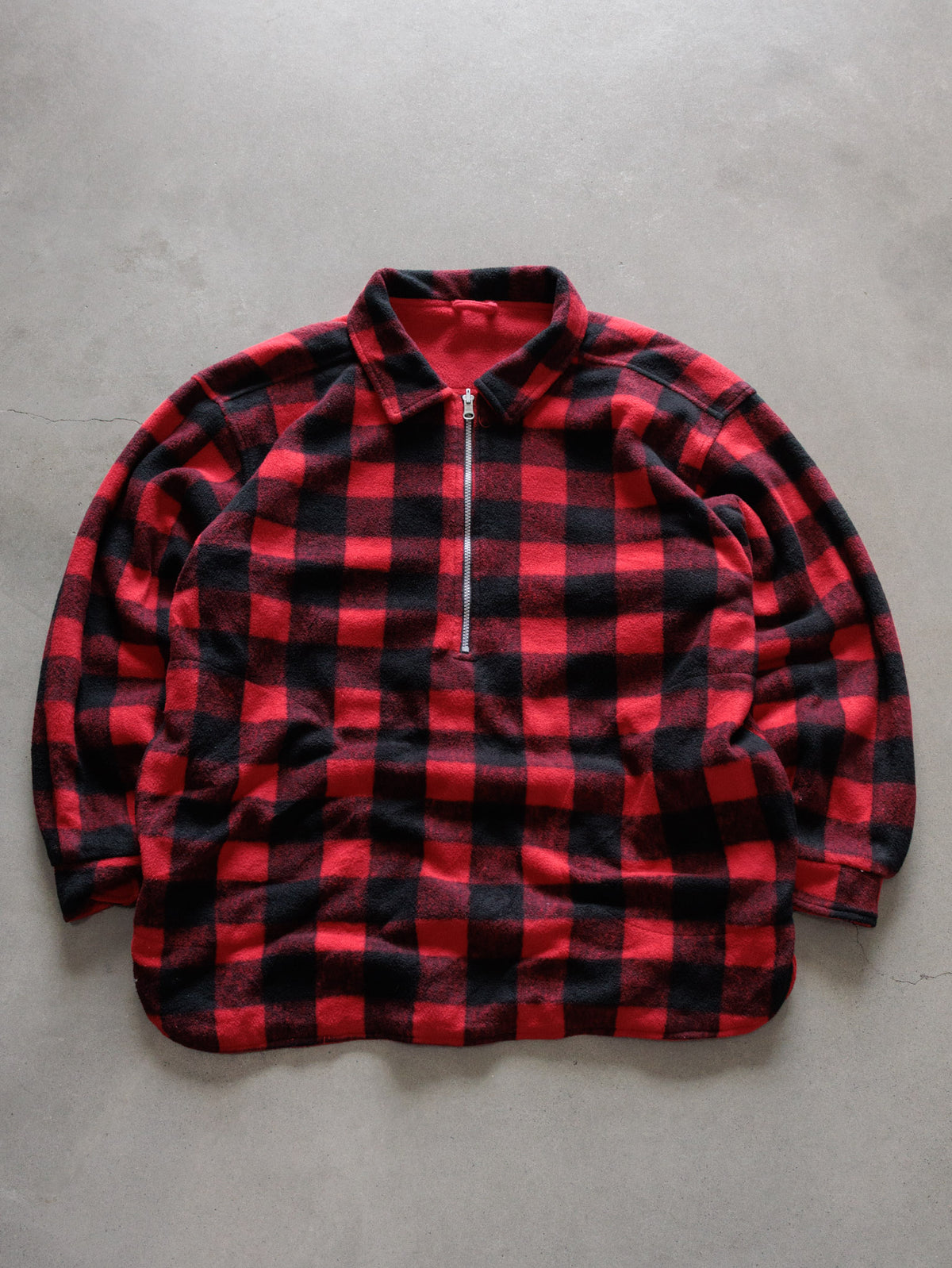 Vintage Red Marlboro Unlimited Reversible Fleece Quarter Zip (-)