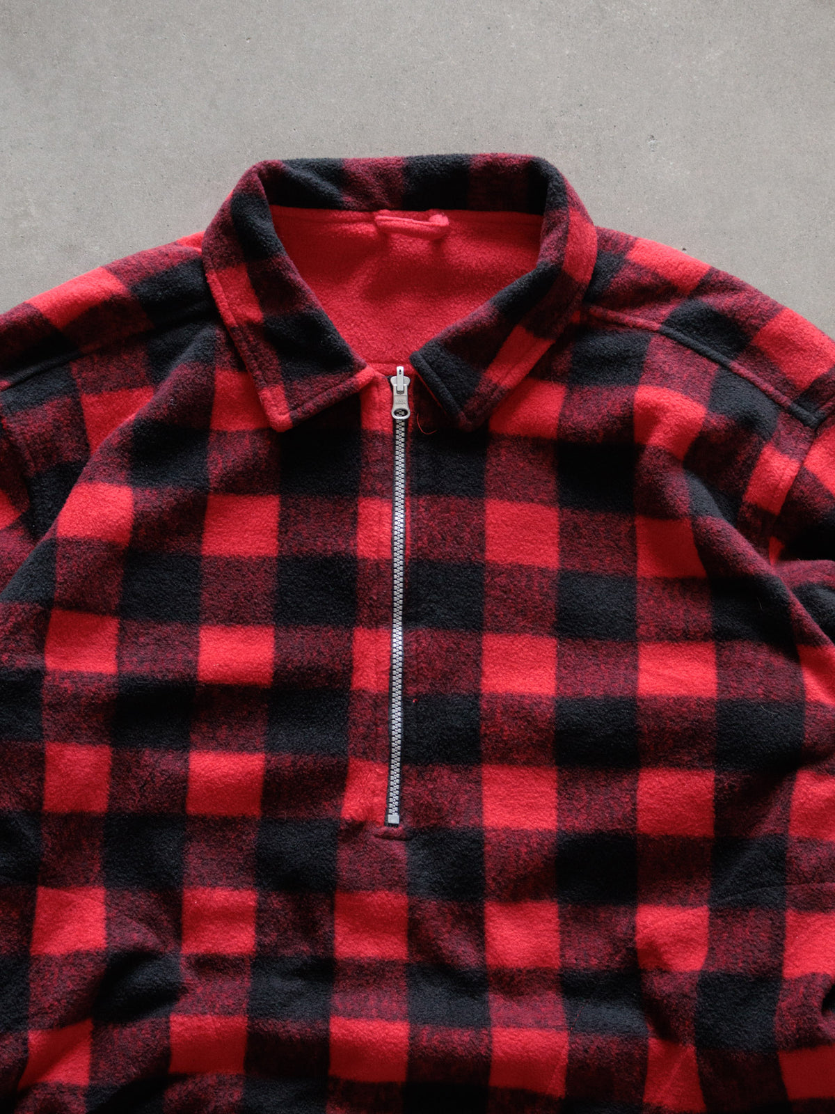 Vintage Red Marlboro Unlimited Reversible Fleece Quarter Zip (-)