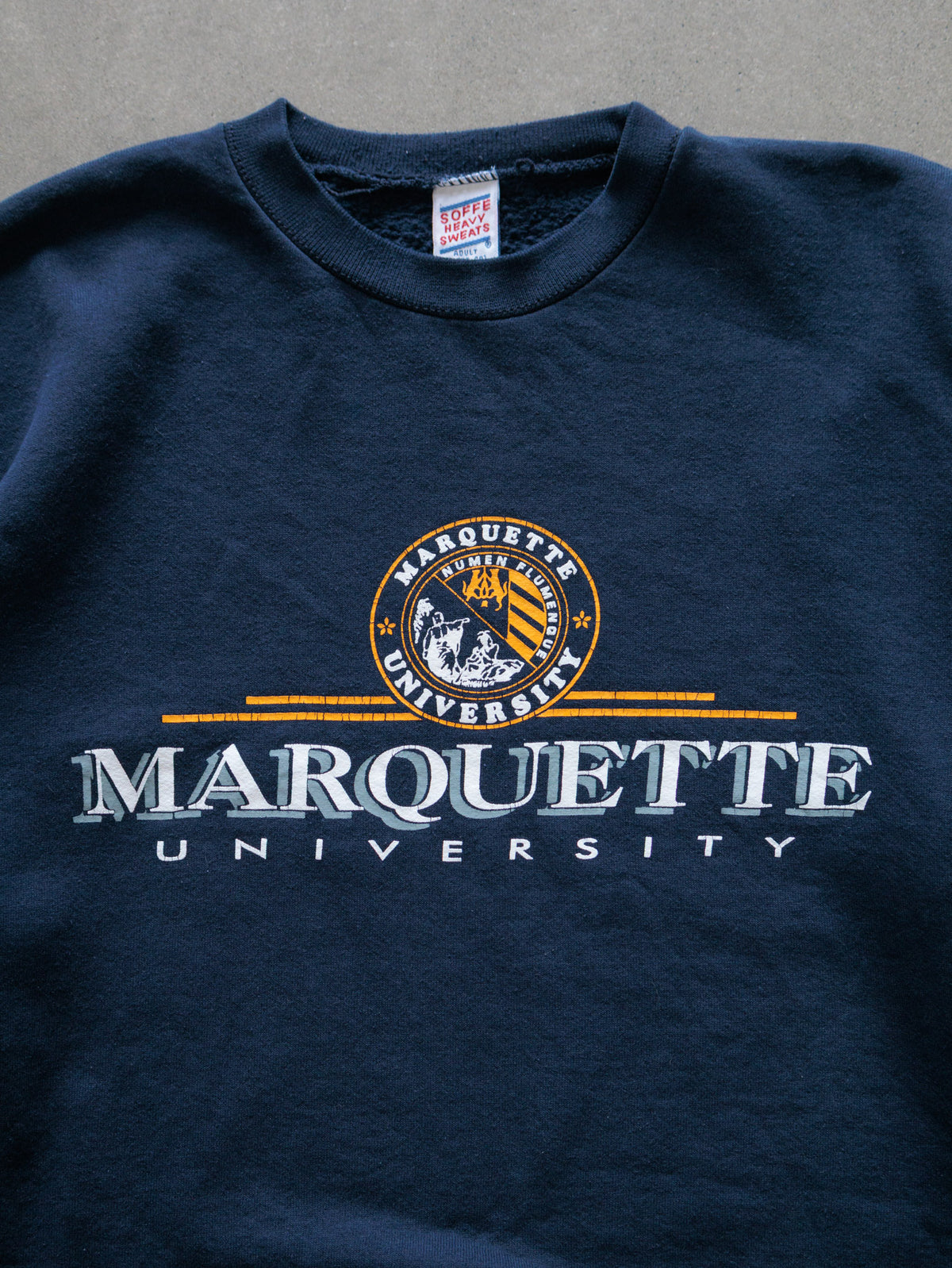 Vintage 90s Navy Marquette University Sweatshirt (XL)