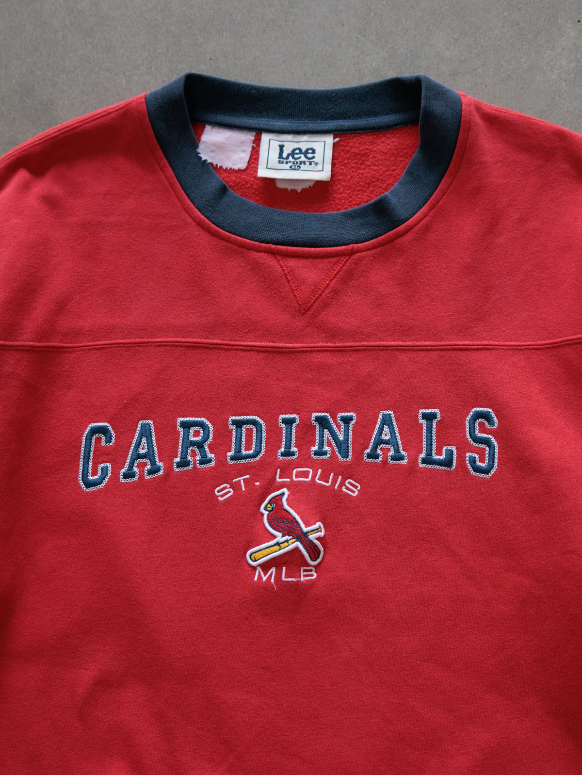 Vintage 90s Red Lee Sport St. Louis Cardinals Sweatshirt (XL)