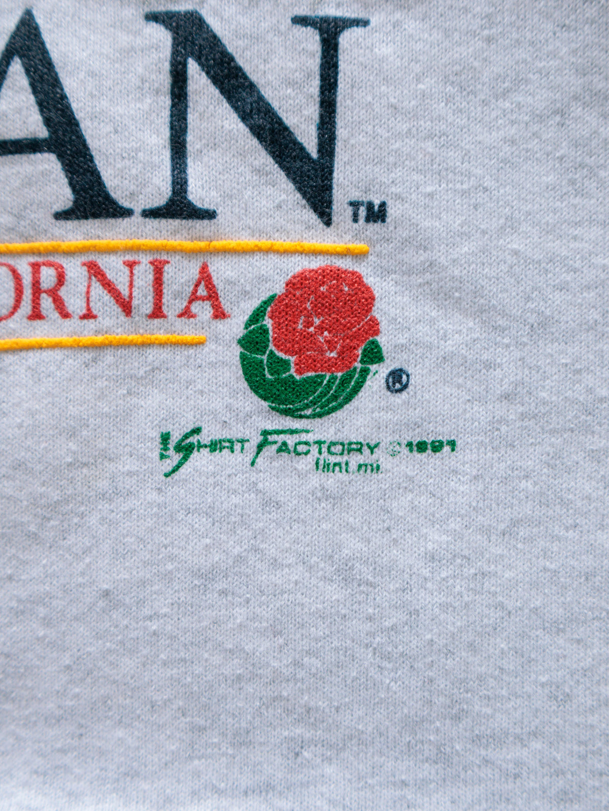 Vintage 1992 Grey Michigan Rose Bowl Sweatshirt (XL)