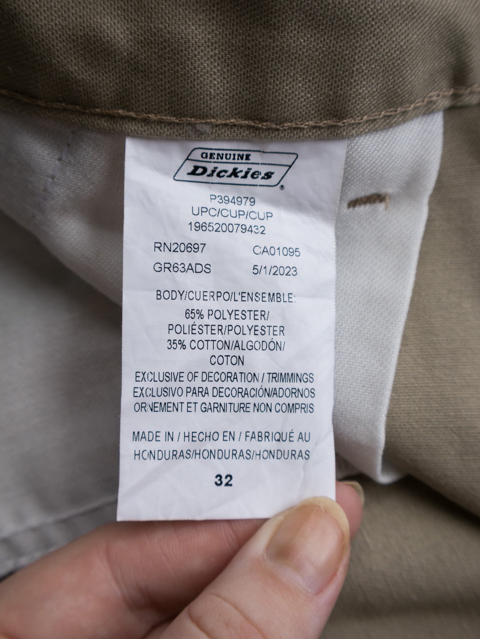 Tan Dickies Work Shorts (W32)
