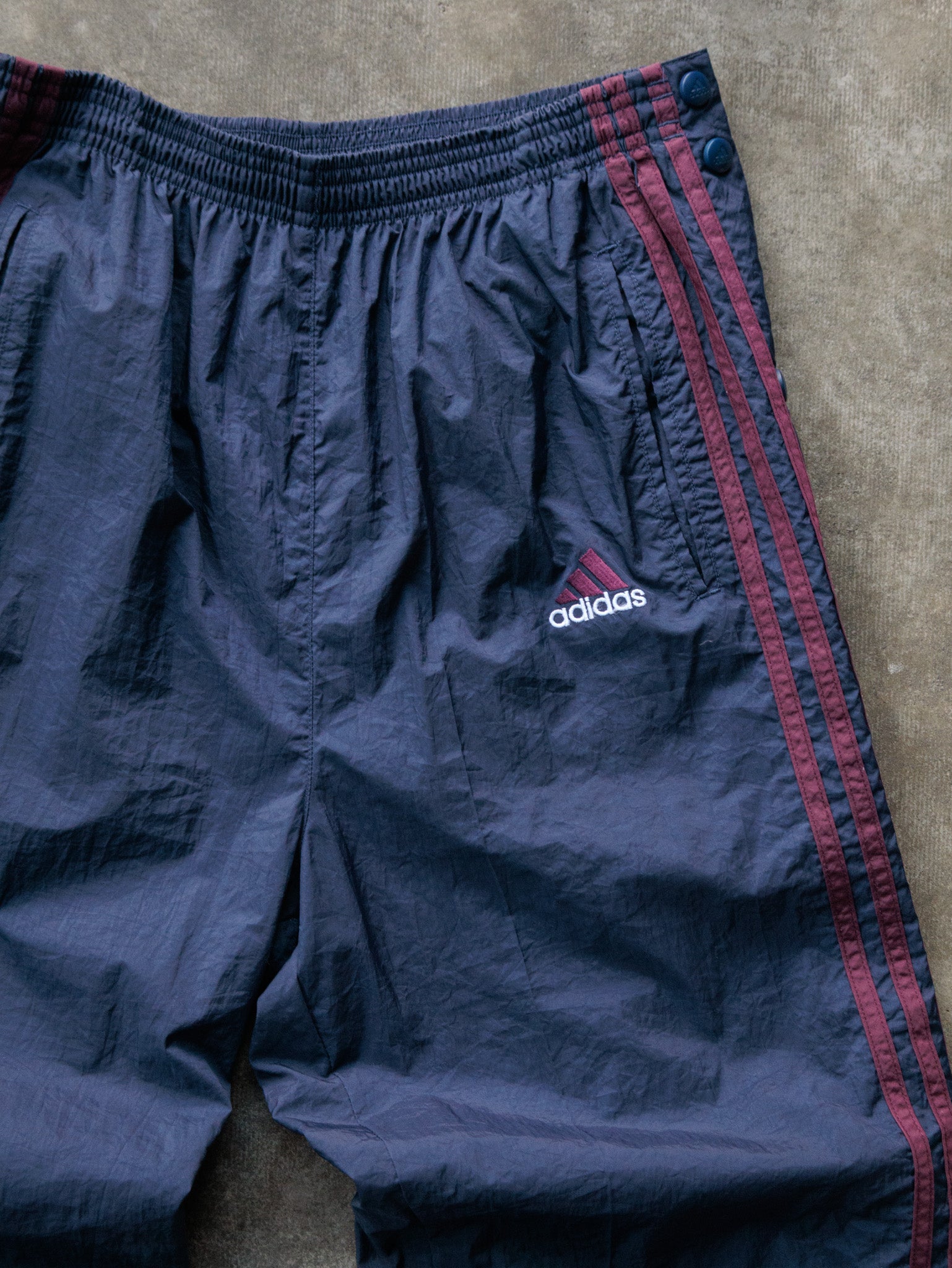 Vintage 90s Navy Adidas Pants (M)