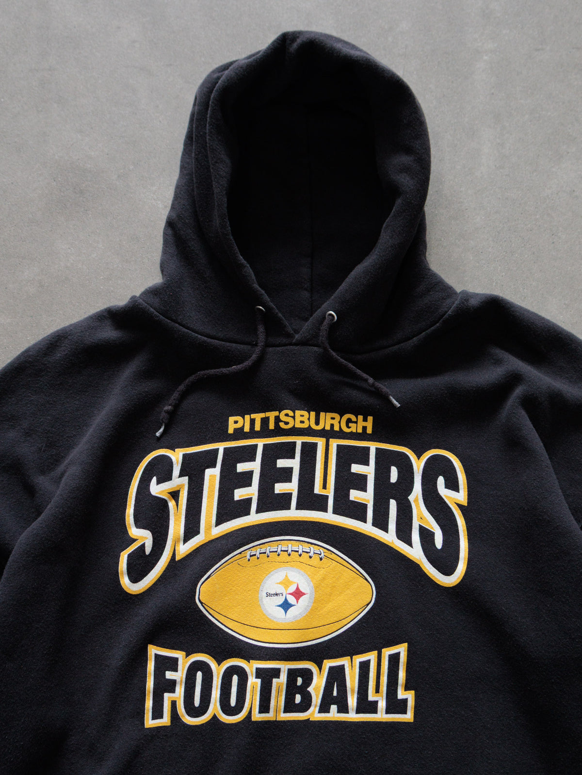 Vintage Black Pittsburgh Steelers Football Hoodie (XL)