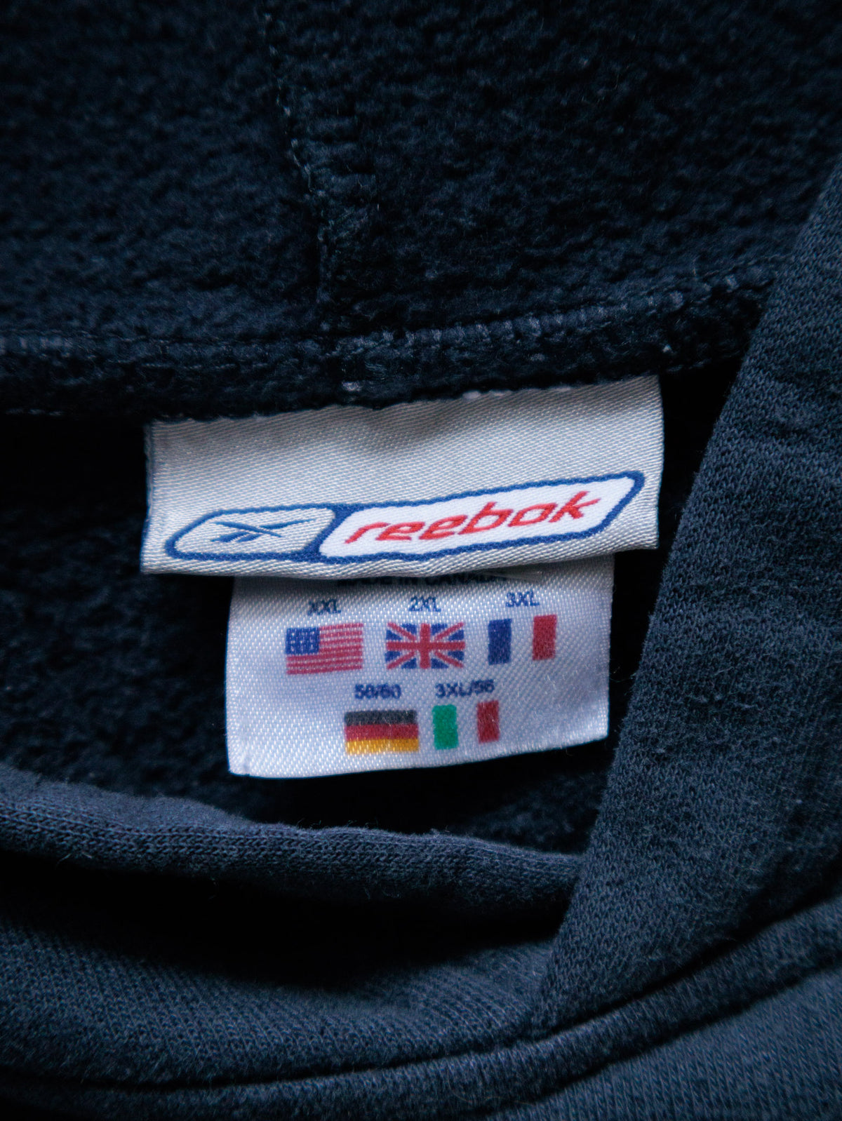 Vintage 00s Navy Reebok Hoodie (2XL)