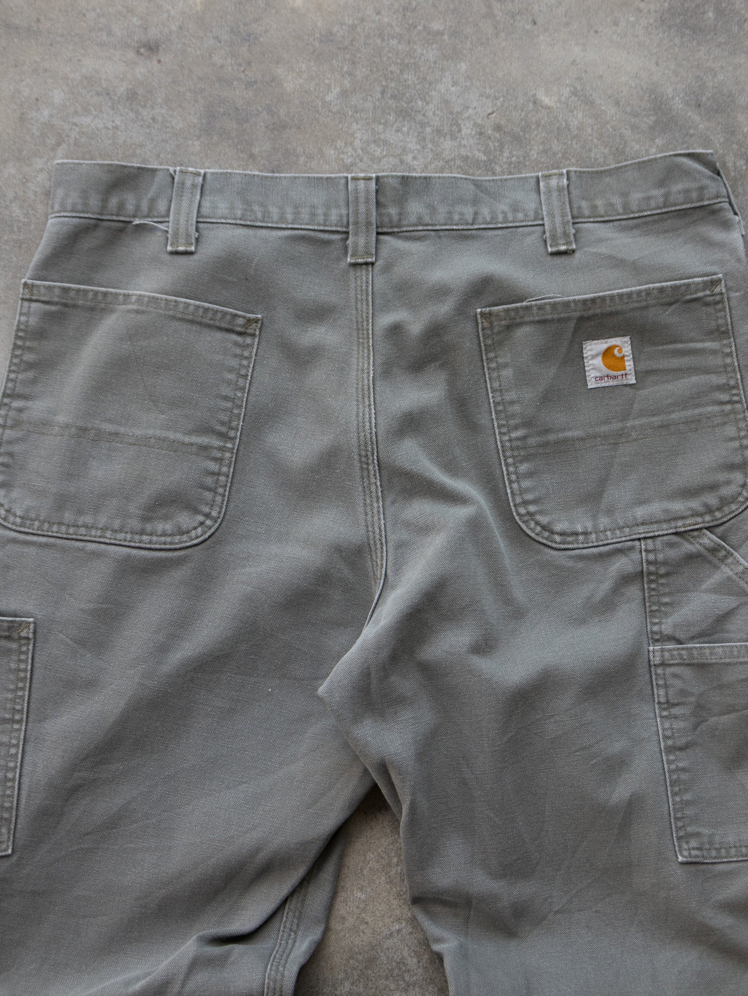 Vintage Moss Carhartt Carpenter Pants (W36)