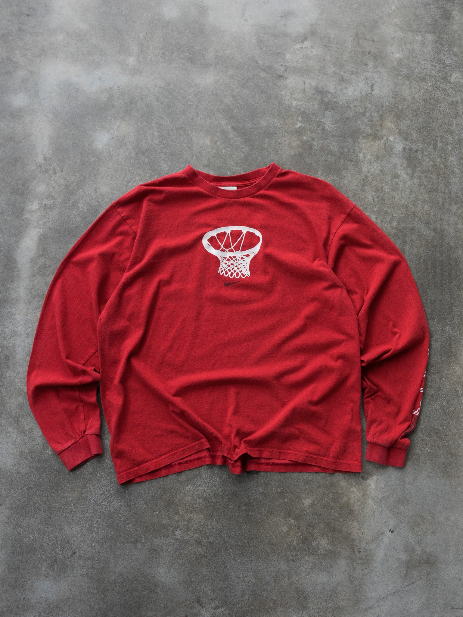 Vintage Red Nike Basketball Long Sleeve (L)