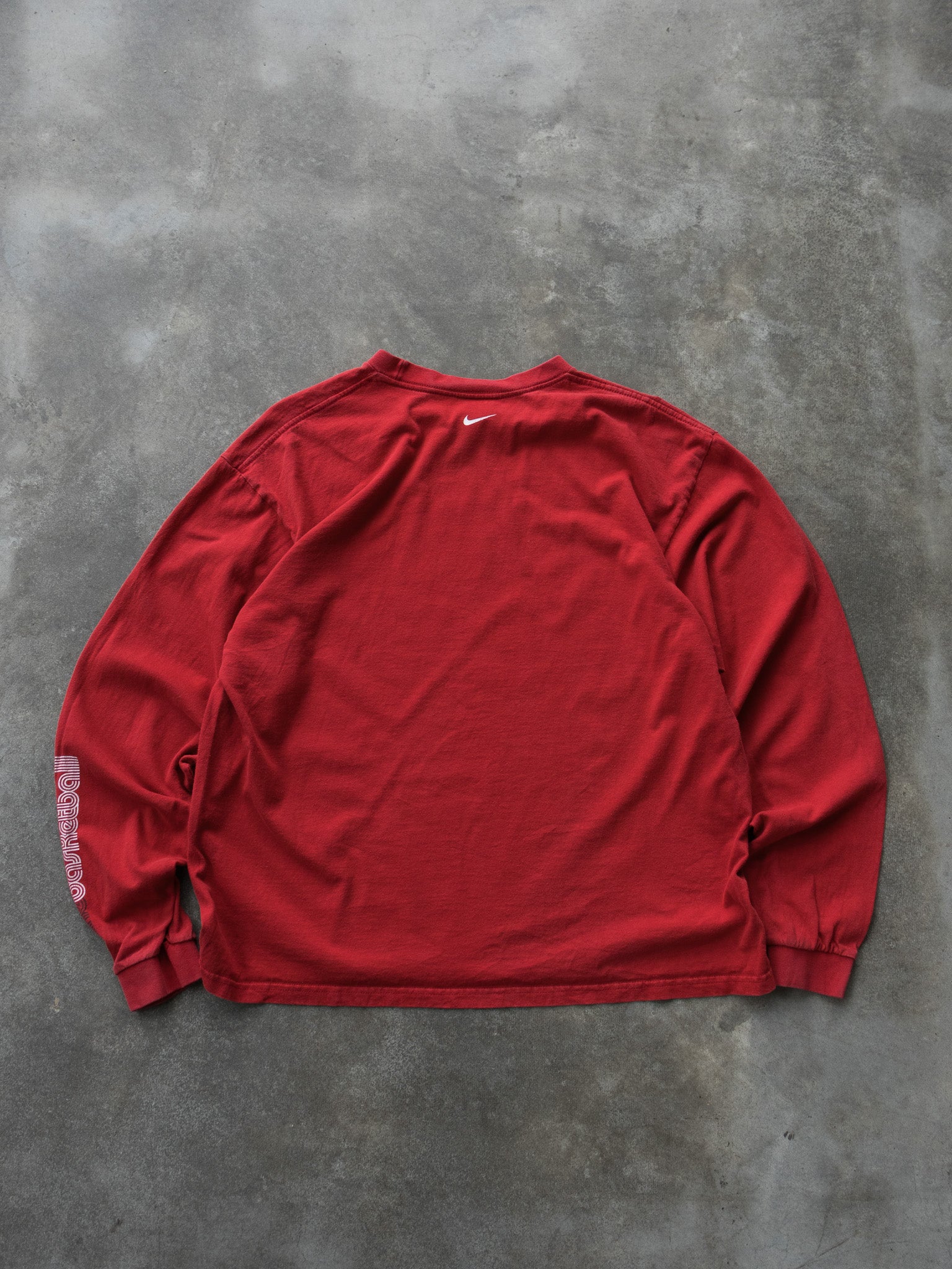 Vintage Red Nike Basketball Long Sleeve (L)