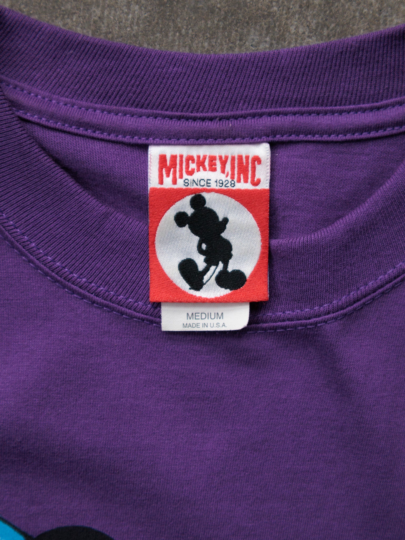 Vintage 1996 Purple Walt Disney World Sorcerer Mickey Tee (M)