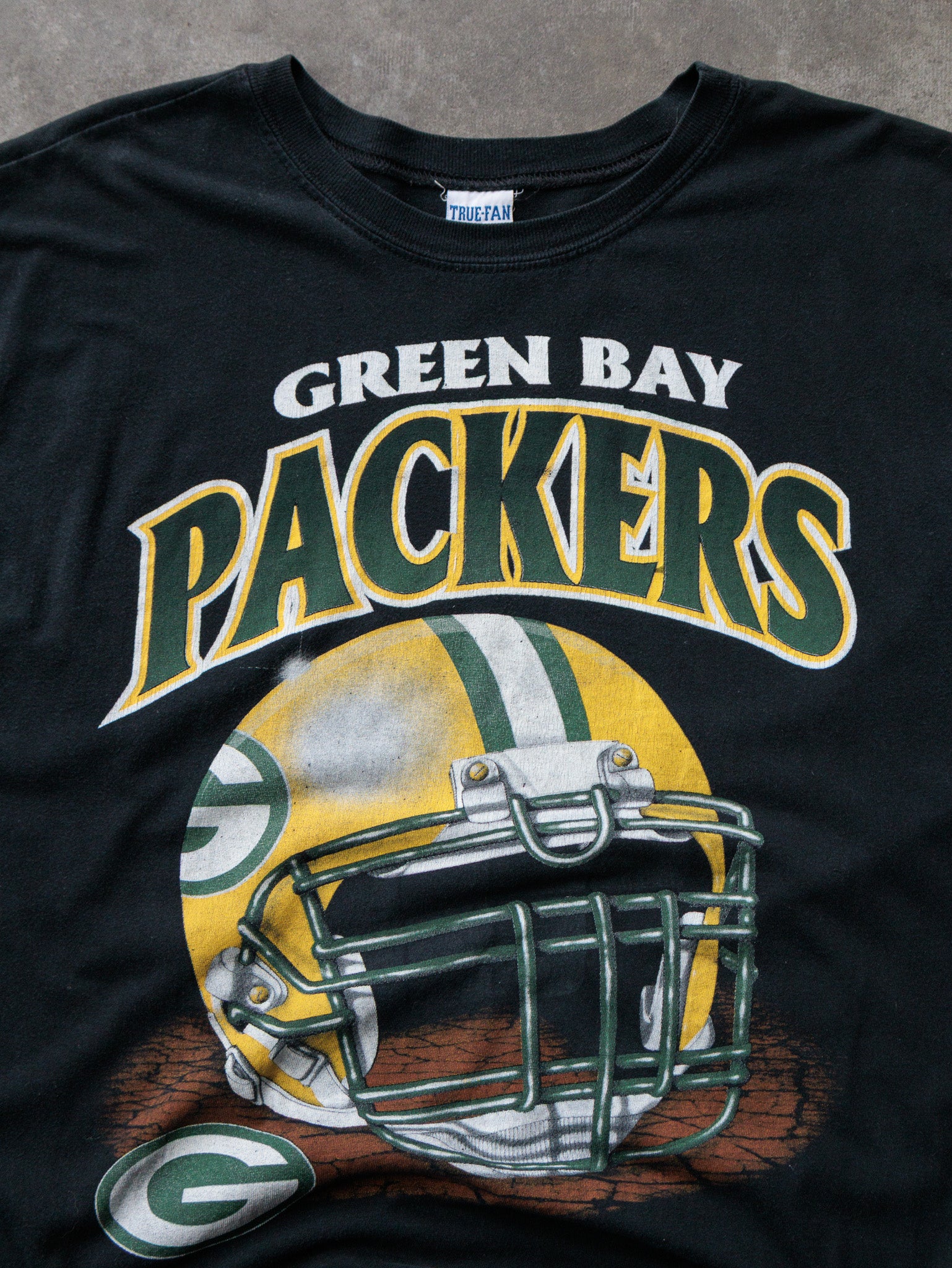 Vintage 90s Black Green Bay Packers Tank (-)