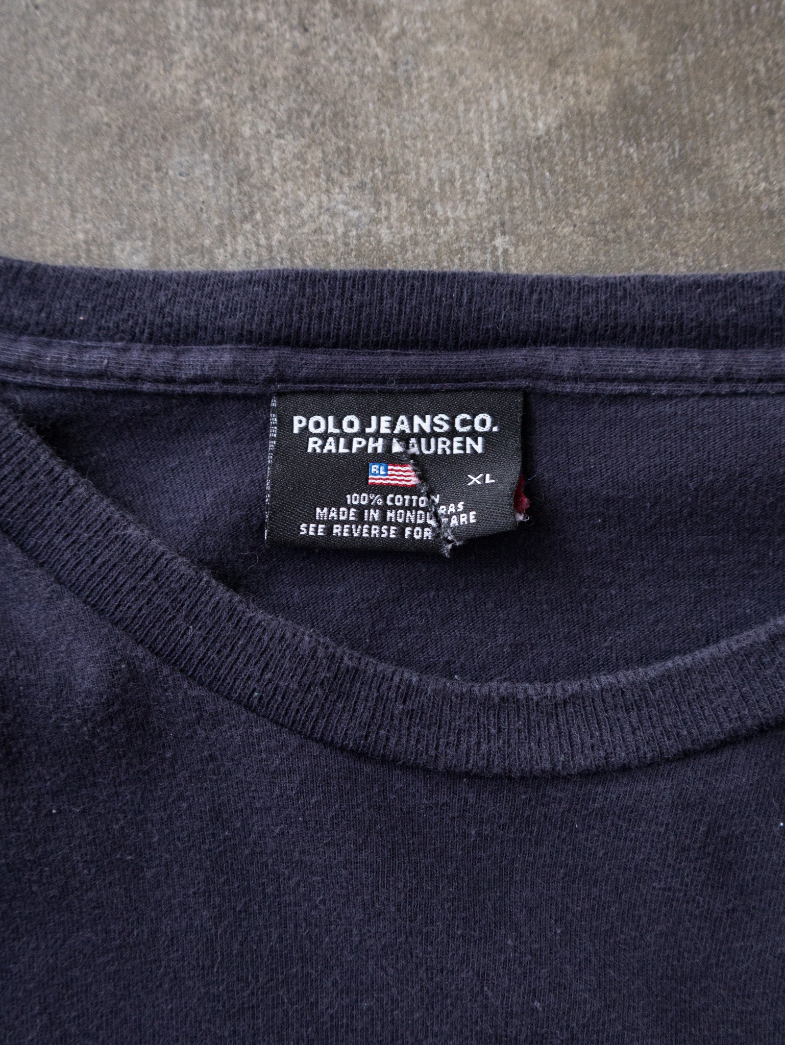 Vintage Navy Ralph Lauren Long Sleeve (XL)