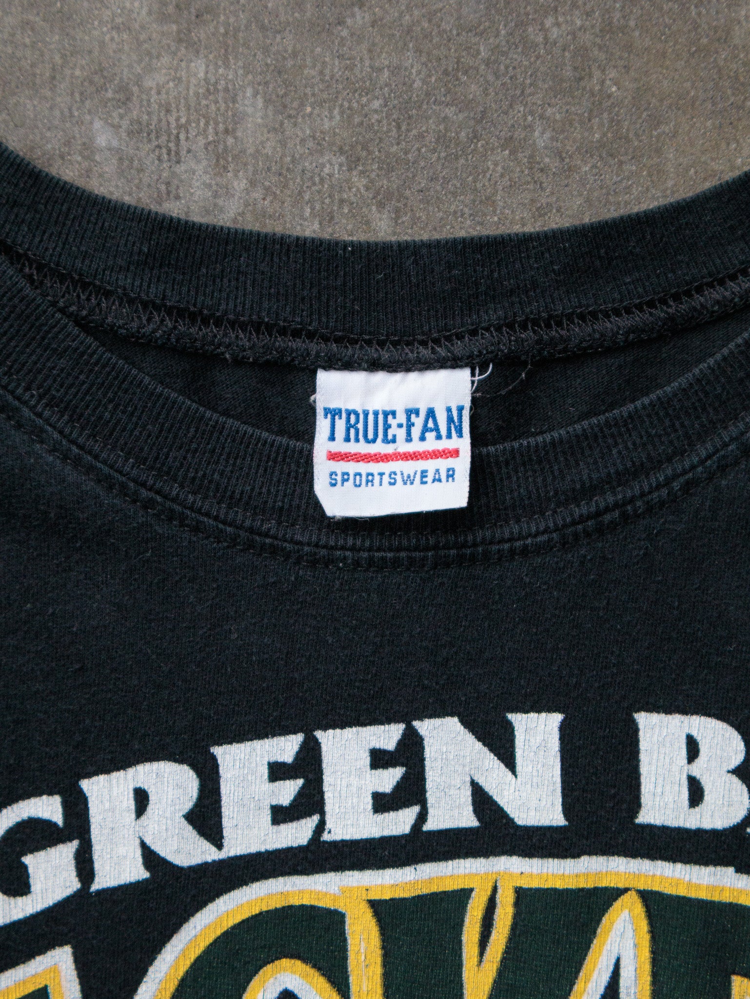Vintage 90s Black Green Bay Packers Tank (-)