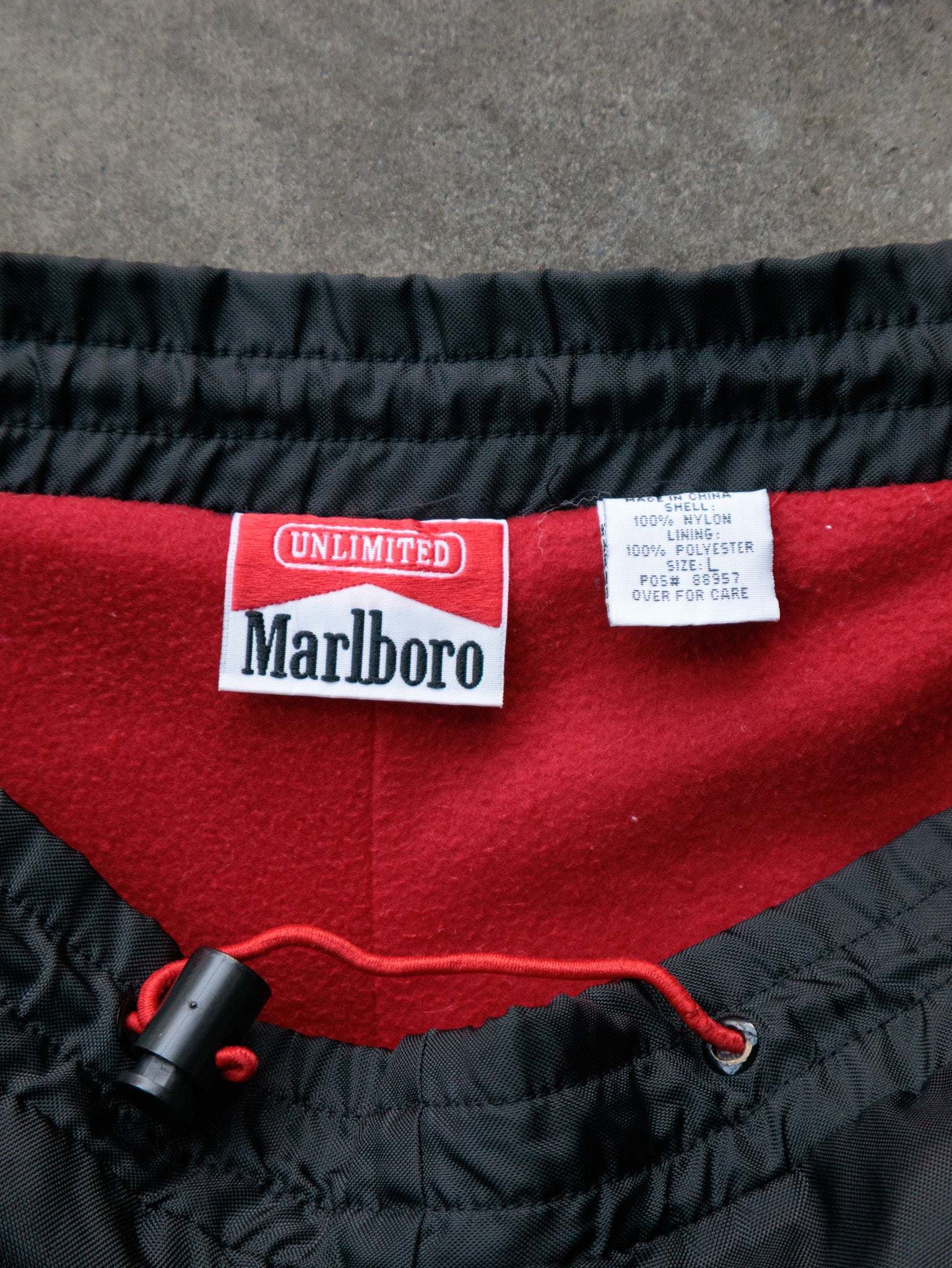 Vintage 90s Black Marlboro Unlimited Pants (L)