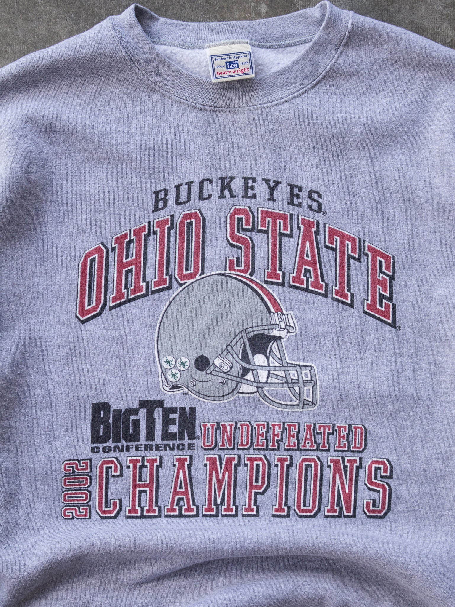 Vintage 2002 Grey Ohio State Buckeyes Sweatshirt (XL)