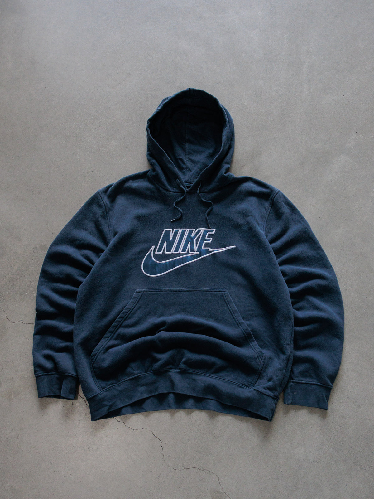Vintage Navy Nike Hoodie (M)