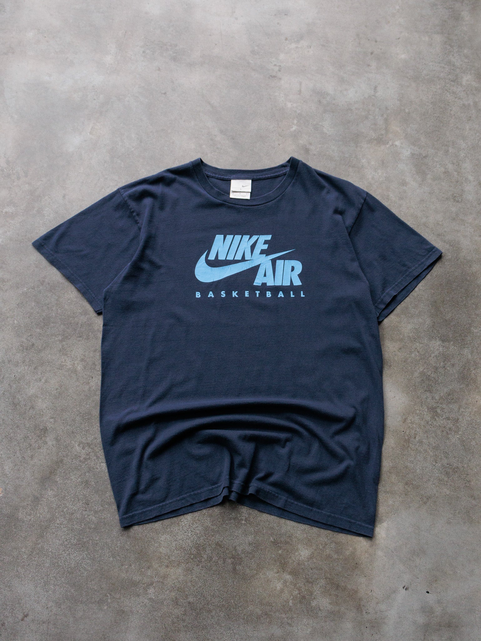Vintage 00s Navy Nike Air Basketball Tee (L)