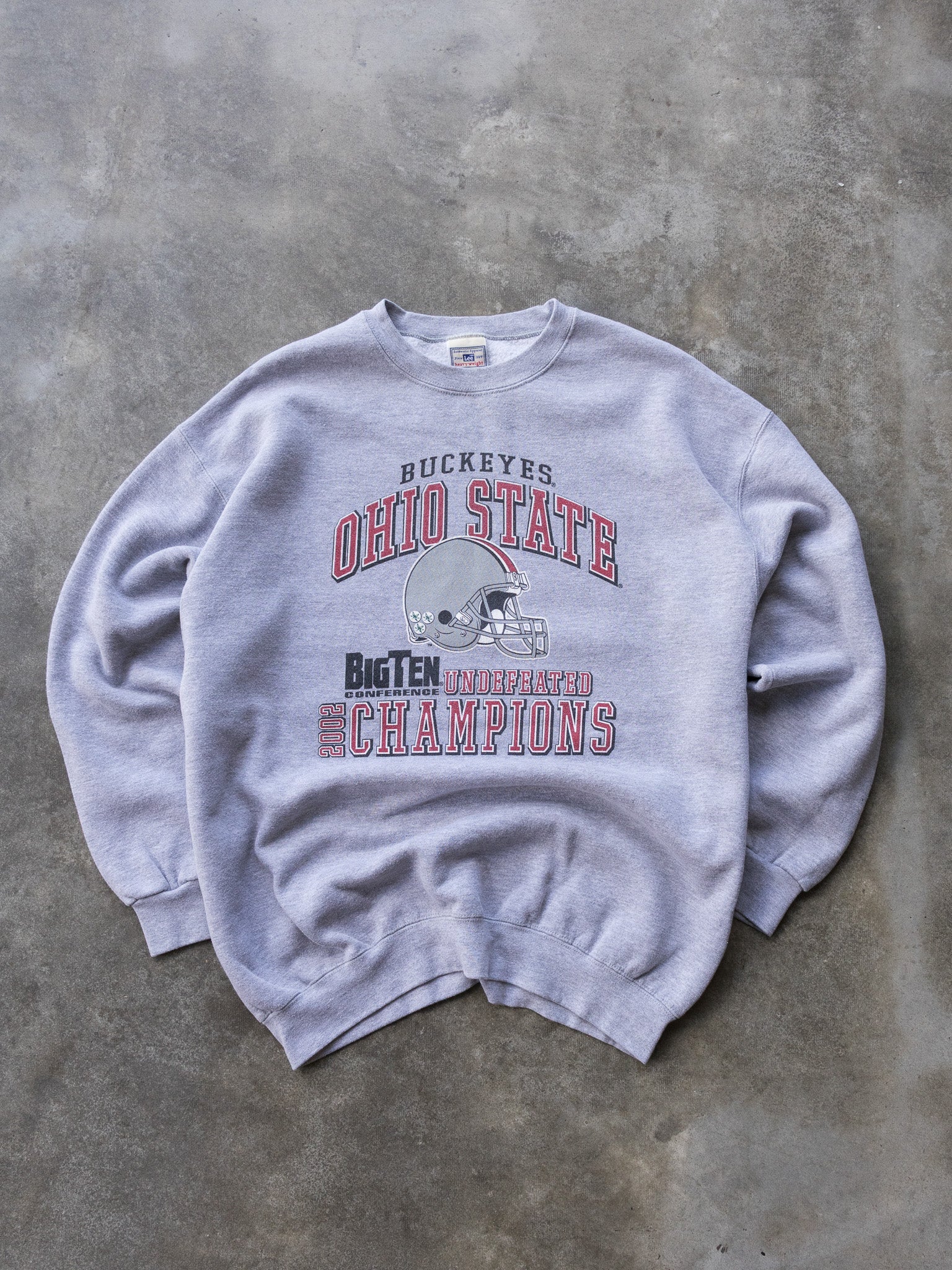 Vintage 2002 Grey Ohio State Buckeyes Sweatshirt (XL)