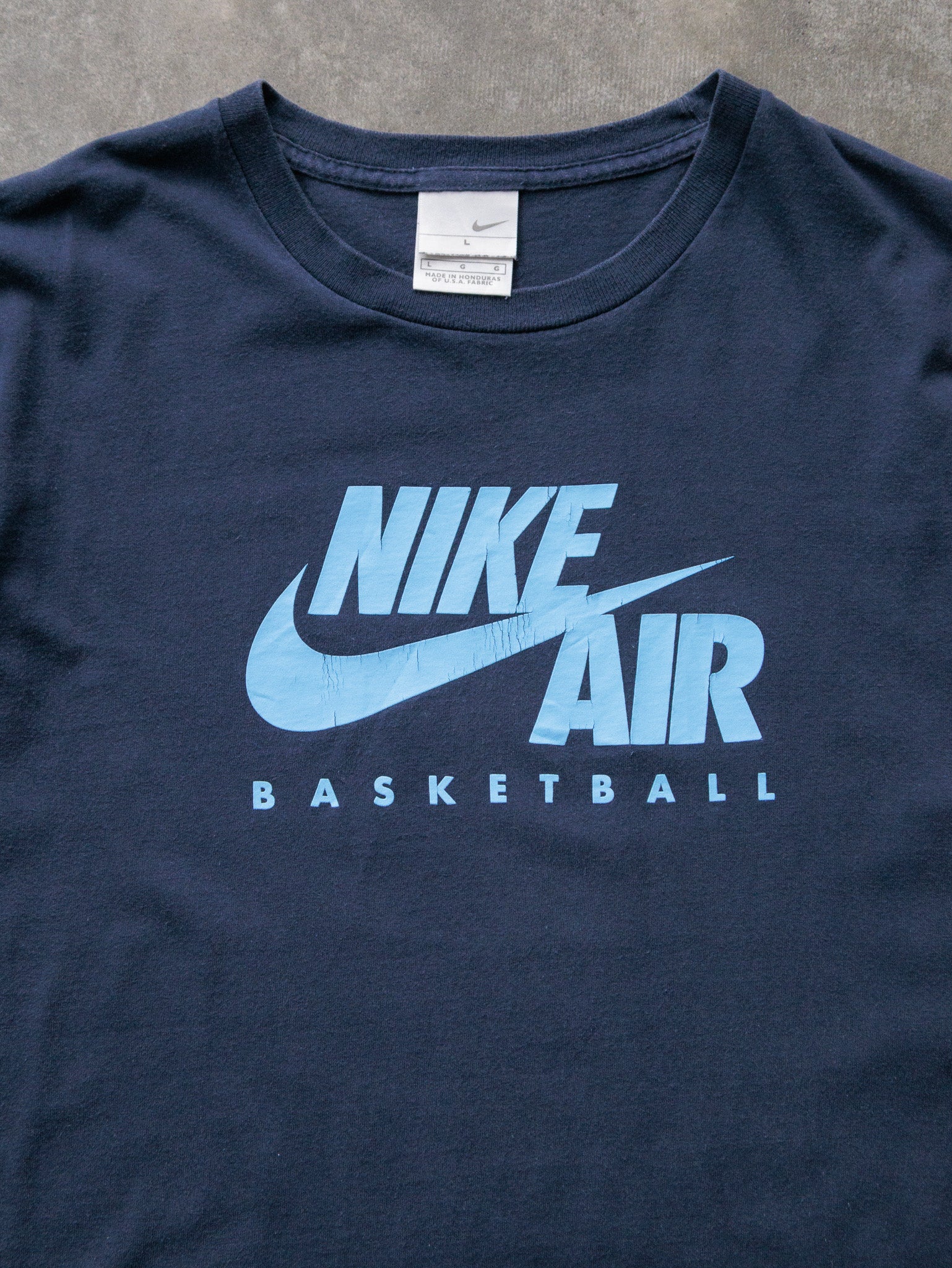 Vintage 00s Navy Nike Air Basketball Tee (L)