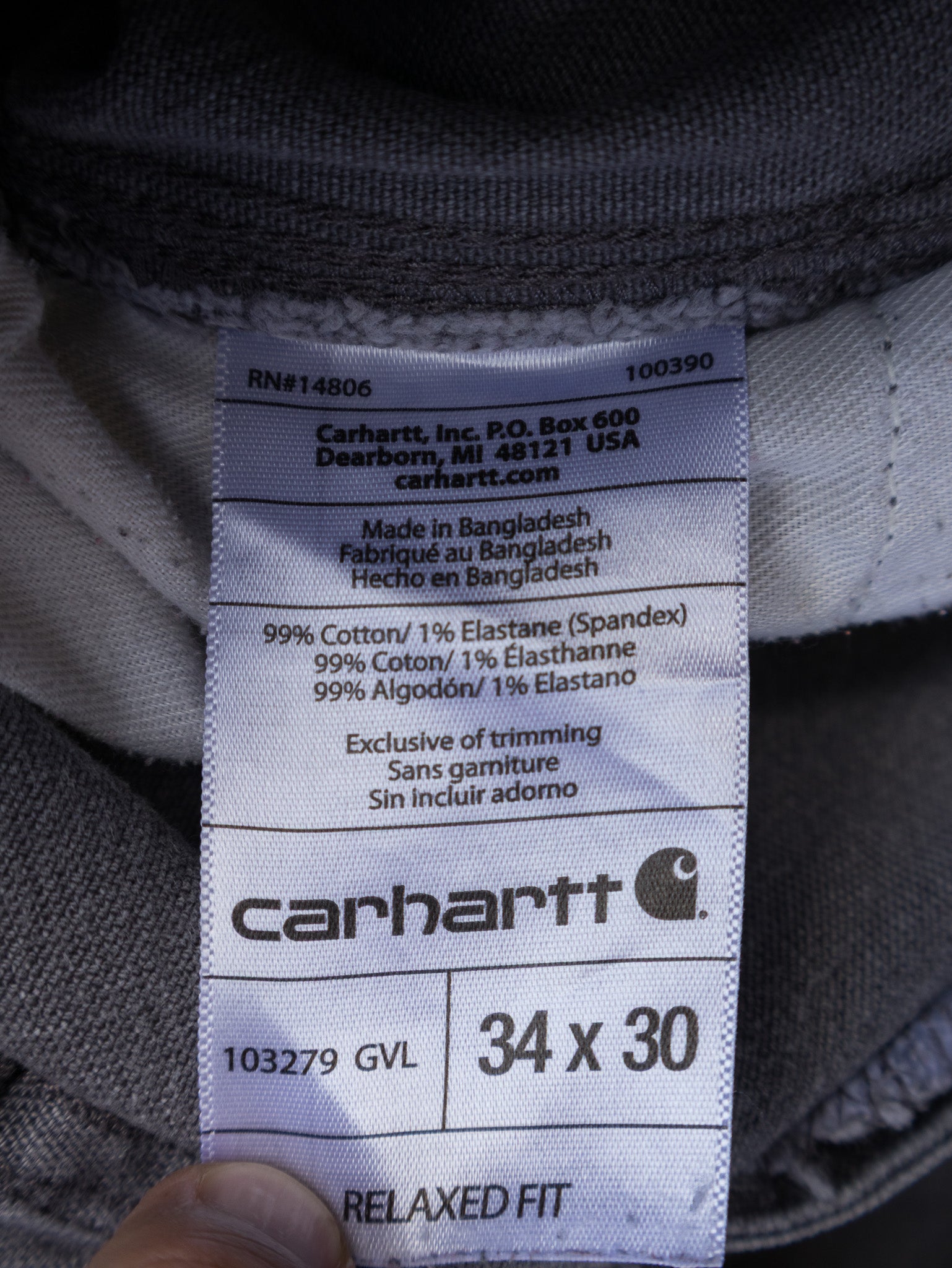 Vintage Grey Carhartt Carpenter Pants (W34)