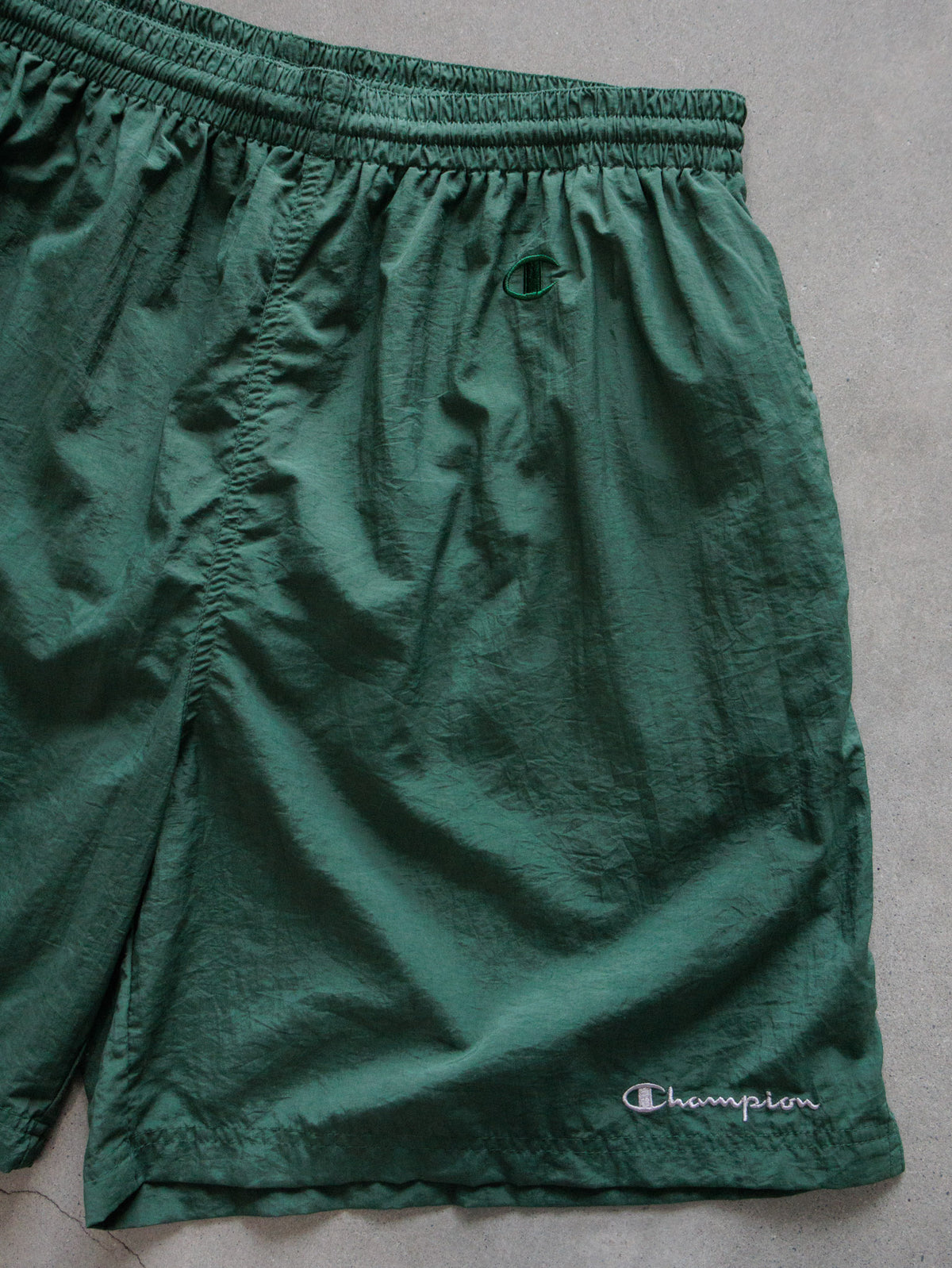 Vintage 00s Green Champion Swim Shorts (XL)