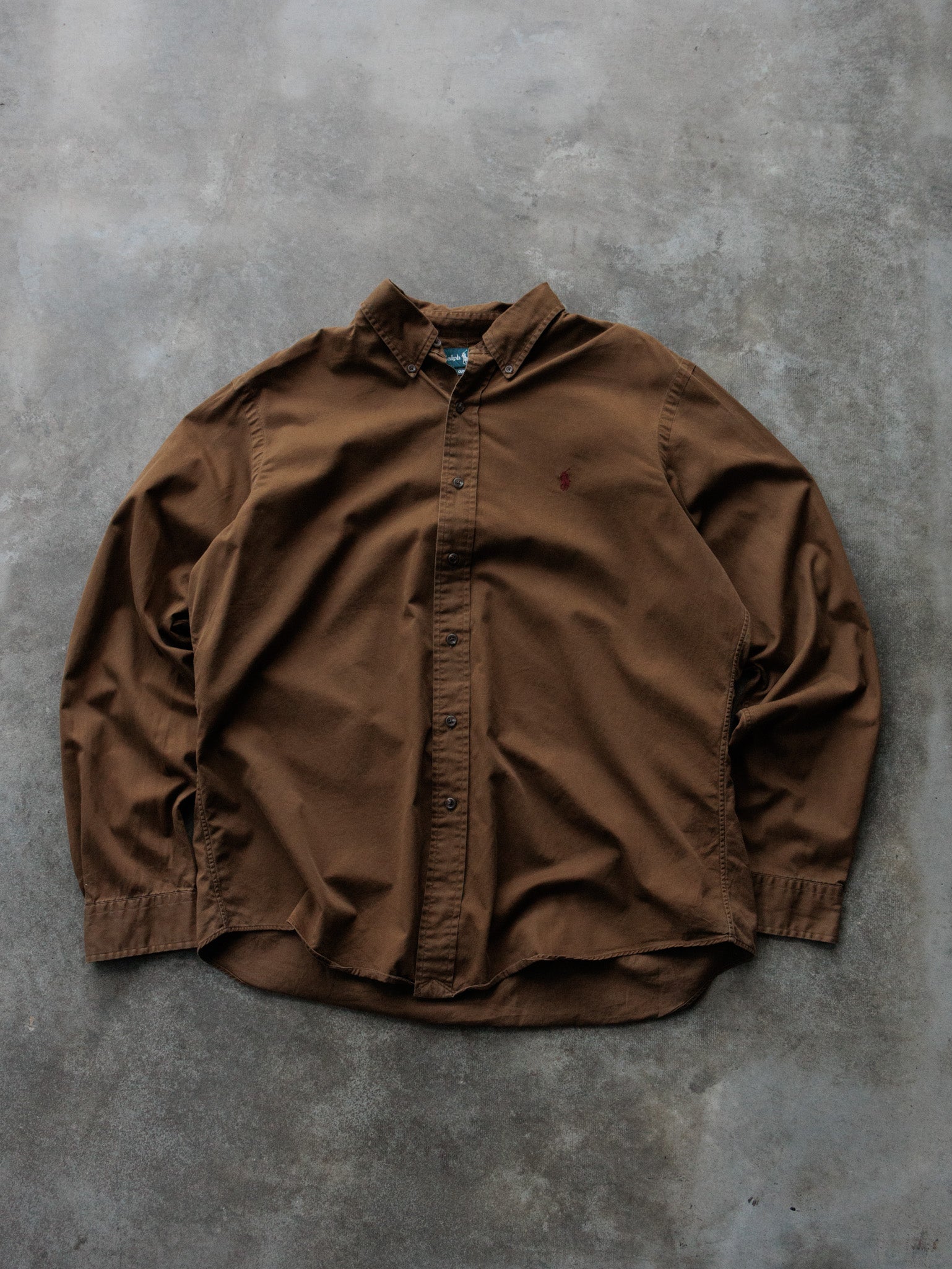 Vintage 00s Brown Ralph Lauren Shirt (XL)