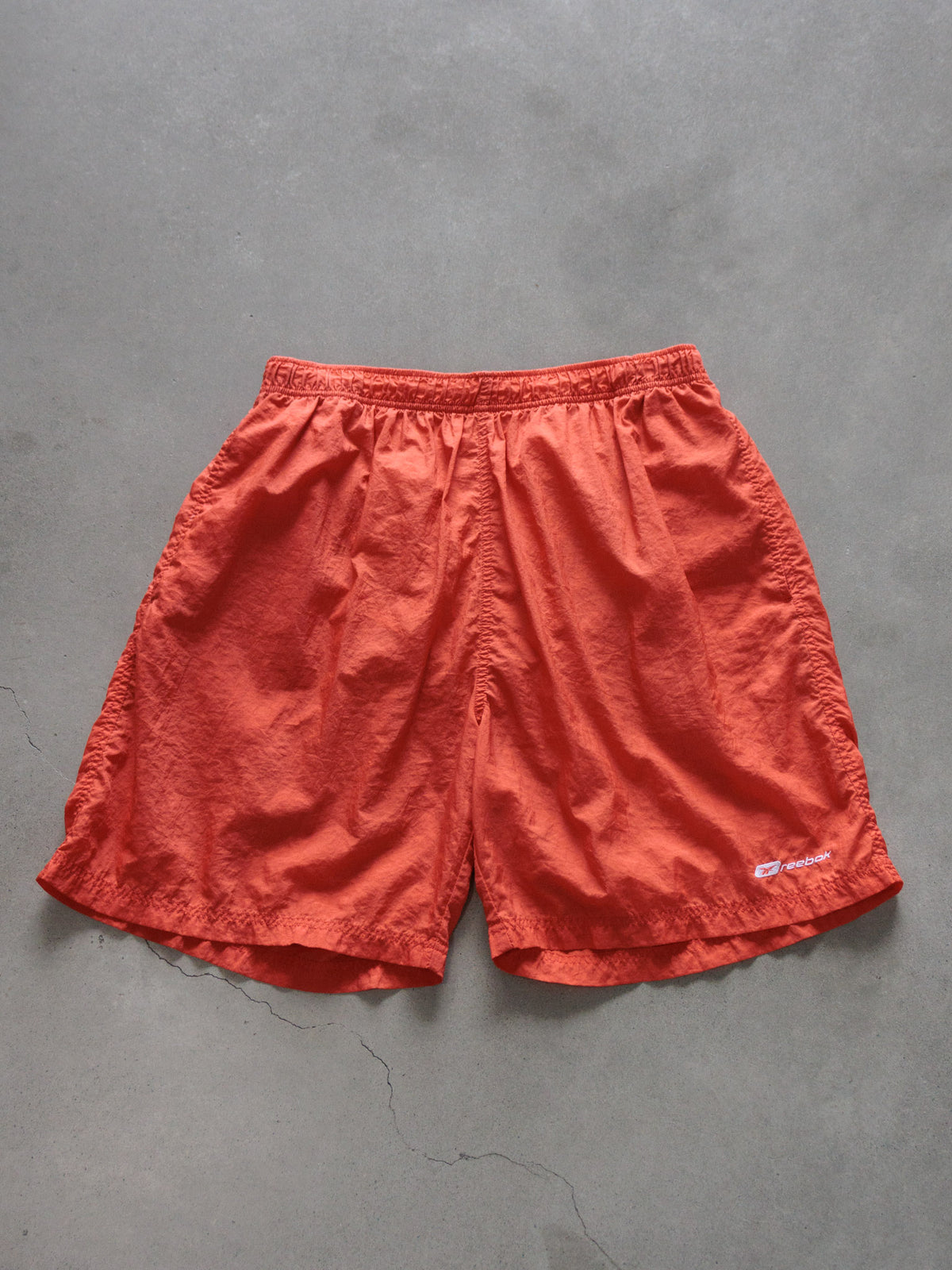 Vintage 00s Orange Reebok Swim Shorts (L)
