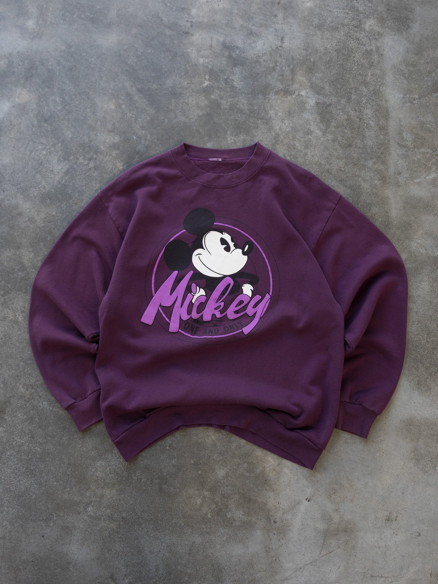 Vintage Purple Disney Mickey Sweatshirt (M)