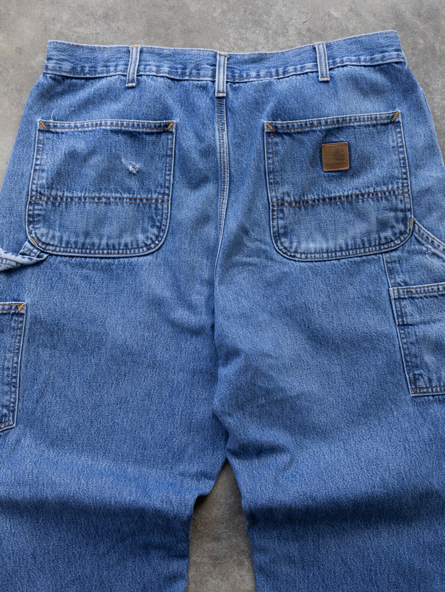 Vintage Blue Carhartt Carpenter Jeans (W36)