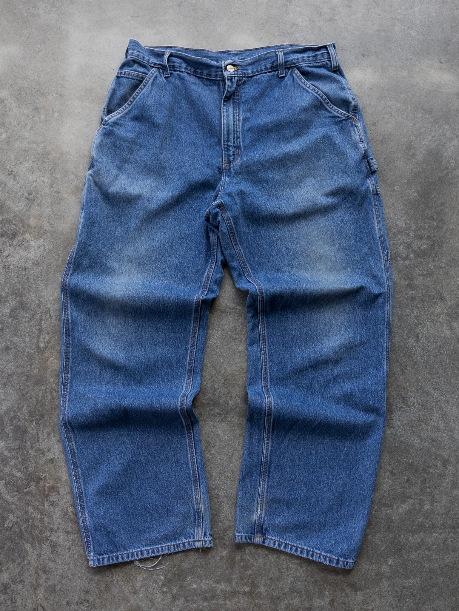 Vintage Blue Carhartt Carpenter Jeans (W36)
