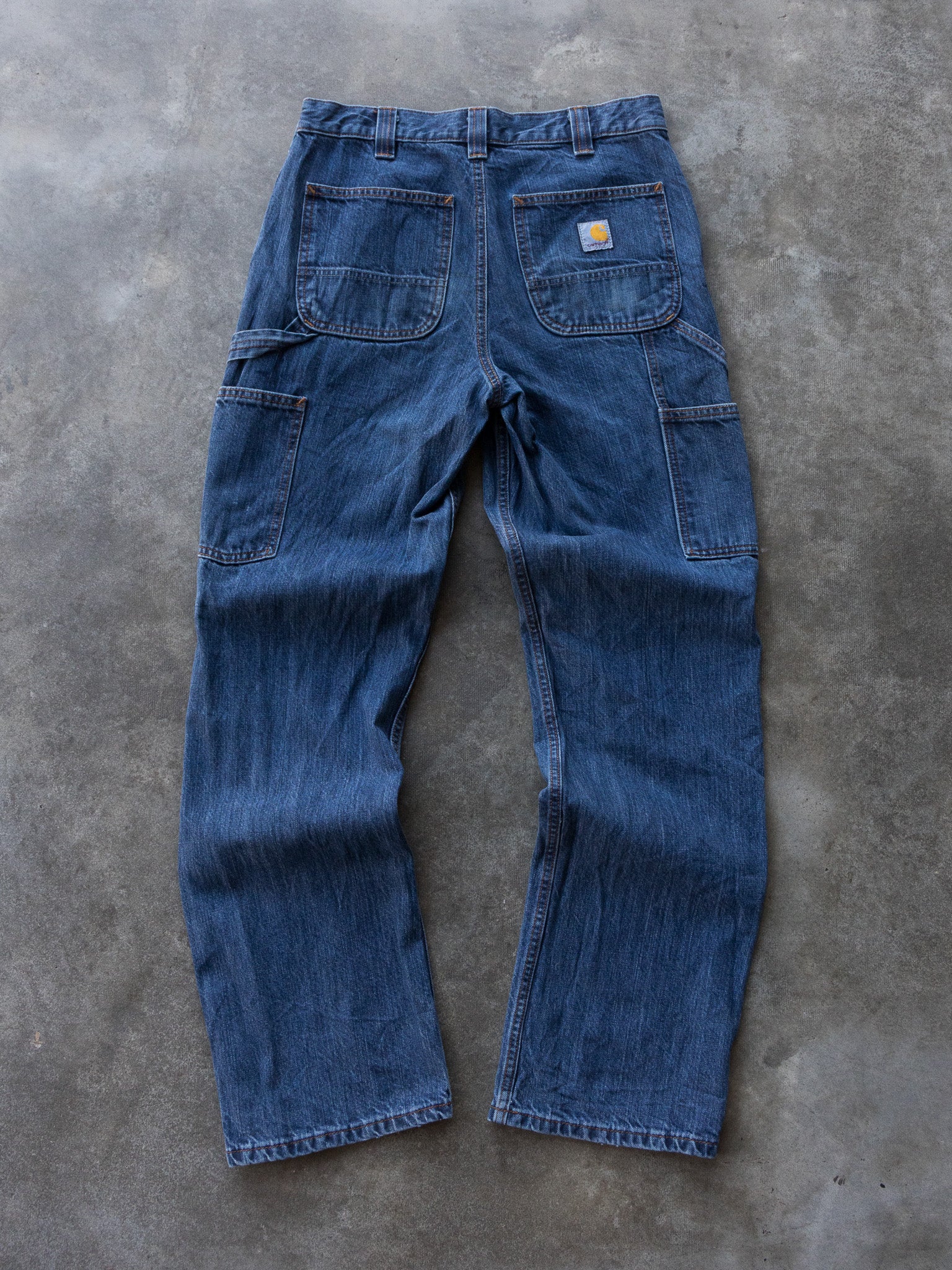 Vintage Blue Carhartt Carpenter Jeans (W28)