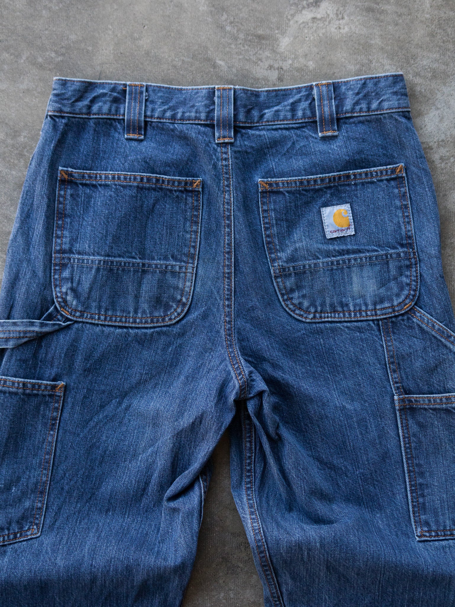 Vintage Blue Carhartt Carpenter Jeans (W28)